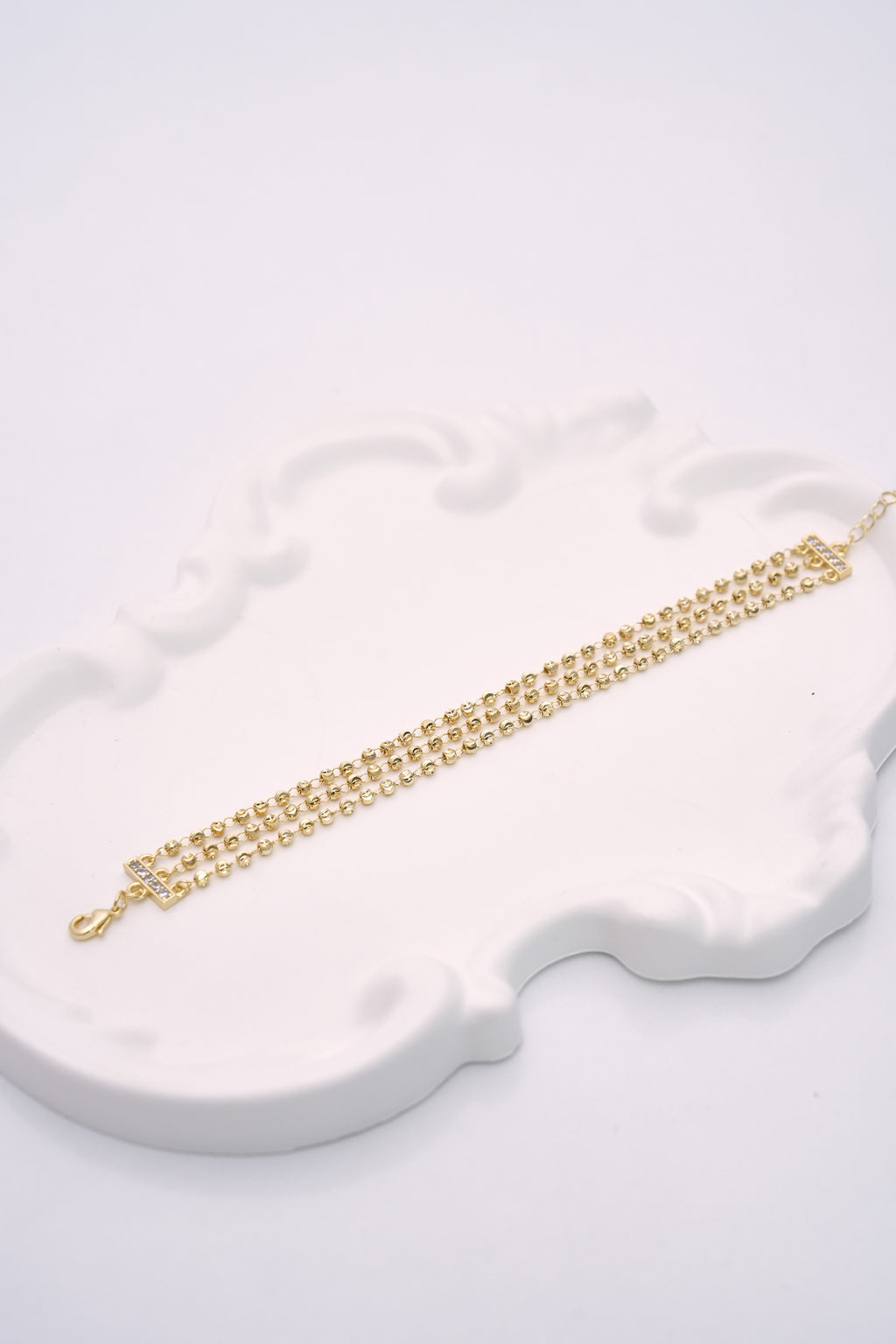 Altın Perde 14K Altın Kaplama Luxe Bileklik