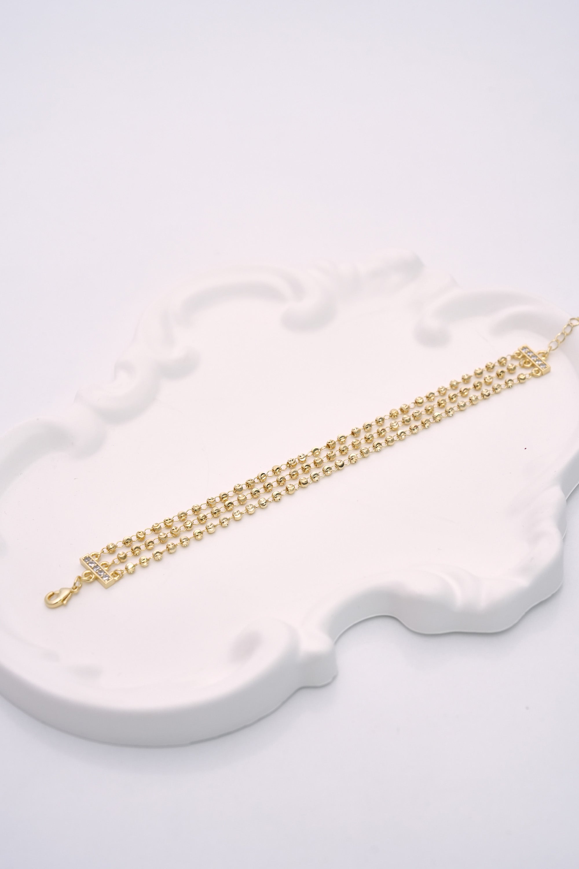 Altın Perde 14K Altın Kaplama Luxe Bileklik