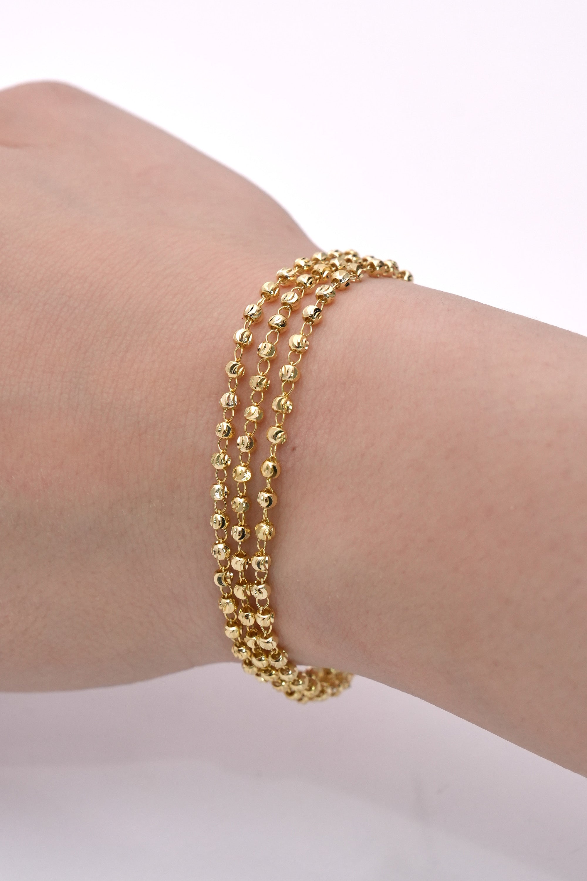 Altın Perde 14K Altın Kaplama Luxe Bileklik