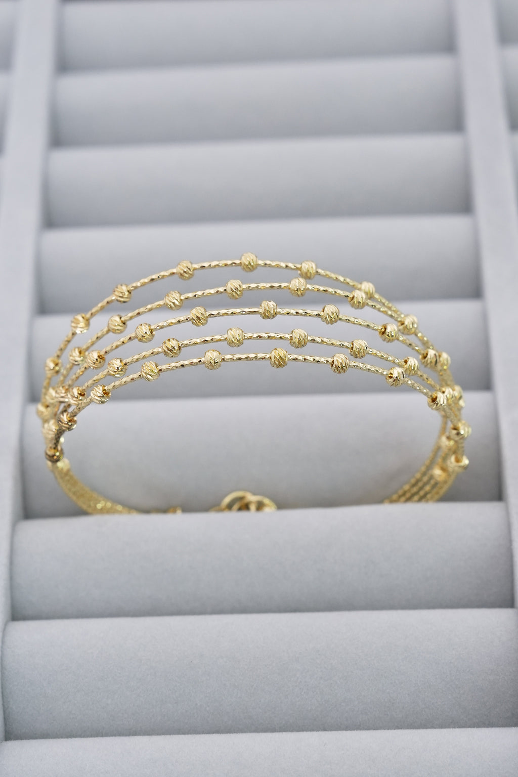 Işık Basamakları 14K Altın Kaplama Luxe Bileklik