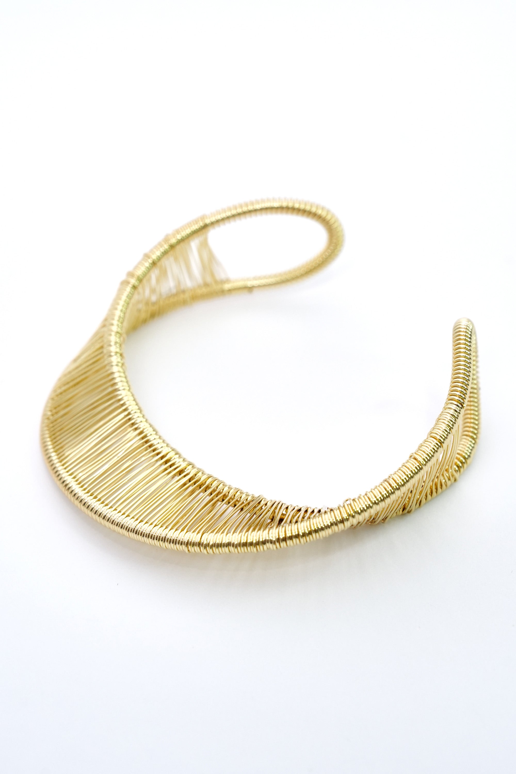 Altın Kafes 14K Altın Kaplama Luxe Bileklik