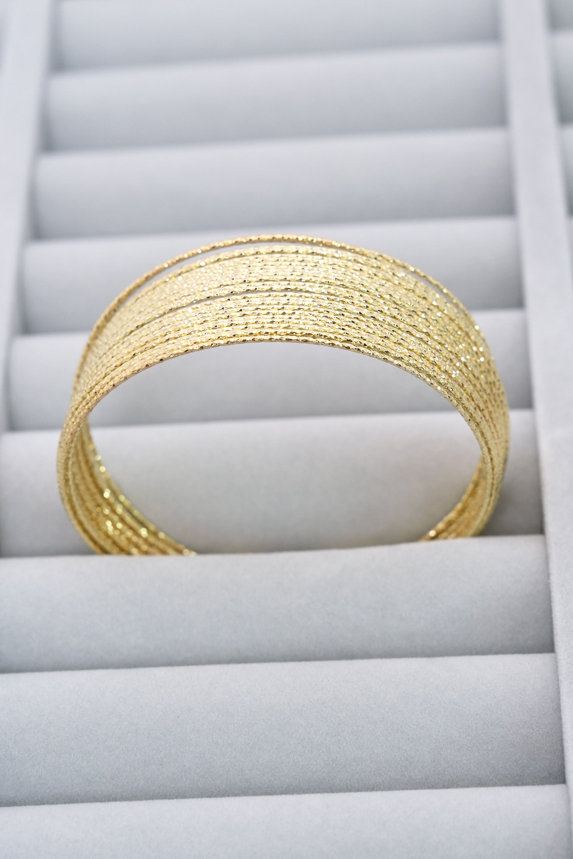 Altın Dalgacık 14K Altın Kaplama Luxe Bileklik