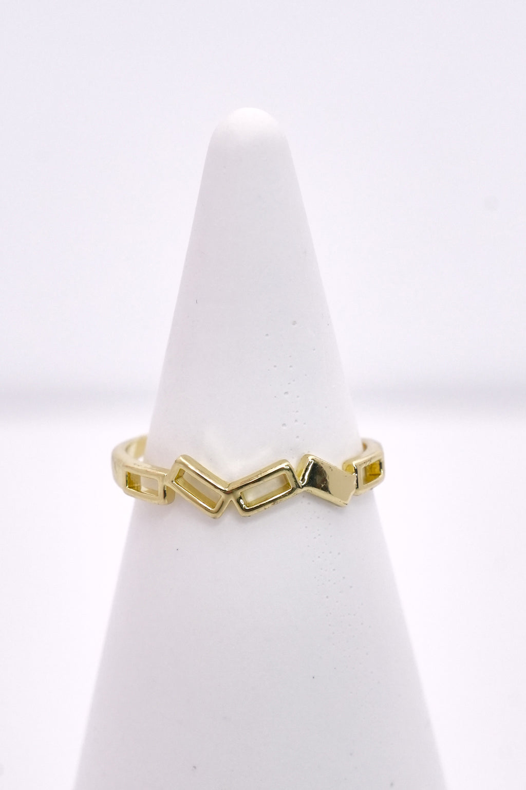 Köşeli Ritim Eklem Stainless Yüzük