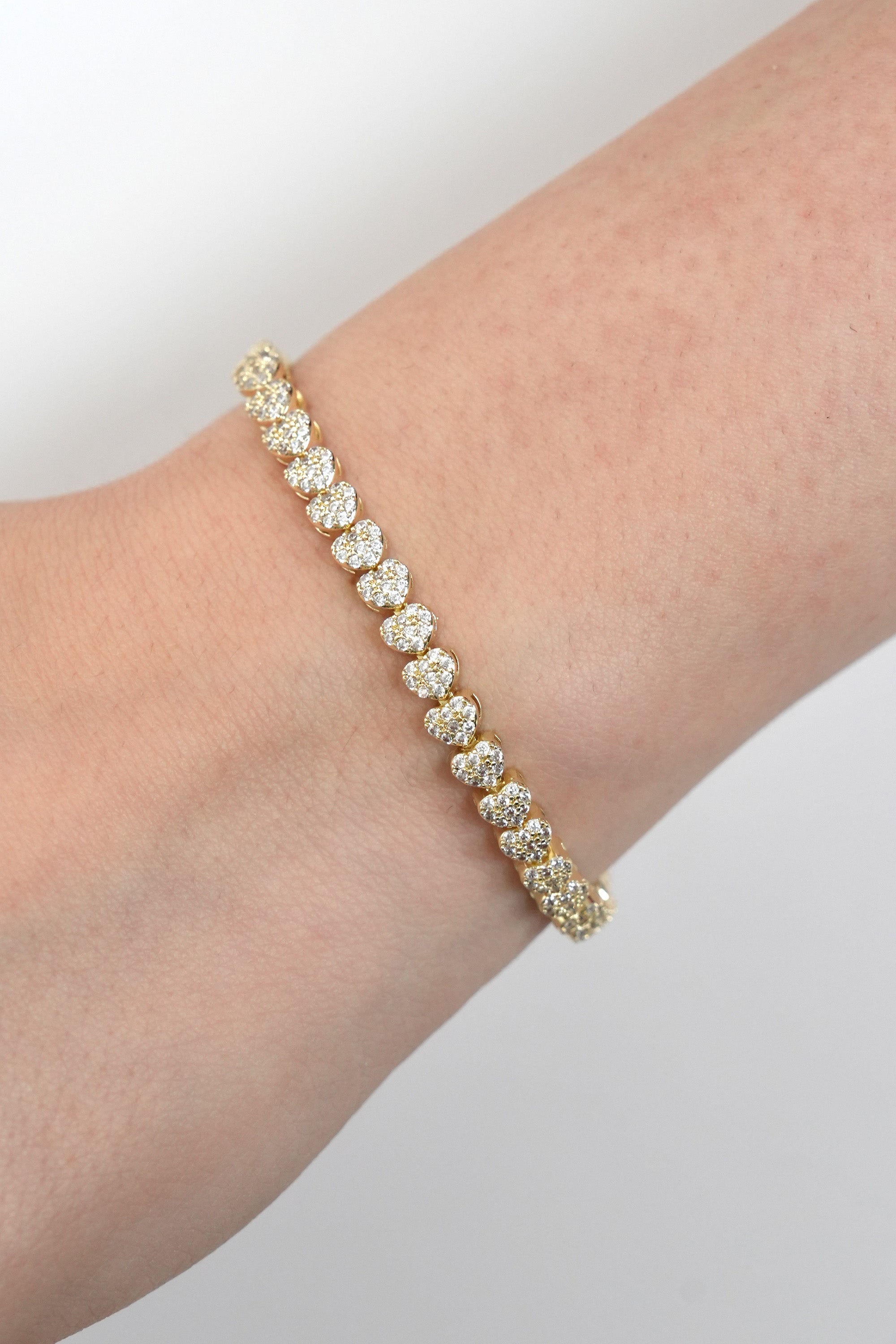 Kalp Dizisi 14K Vip Bileklik