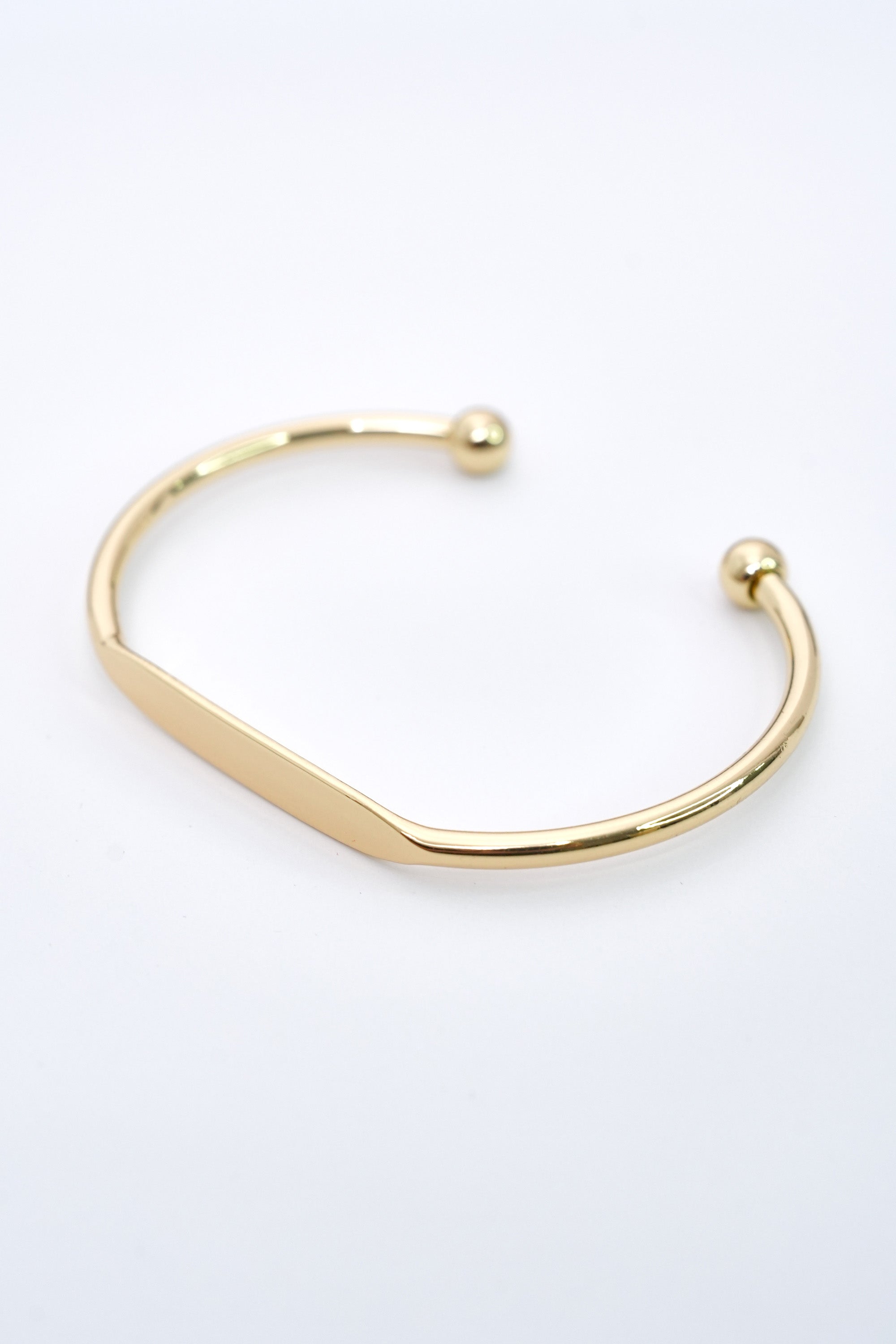 Saf Plaka 14K Altın Kaplama Luxe Bileklik