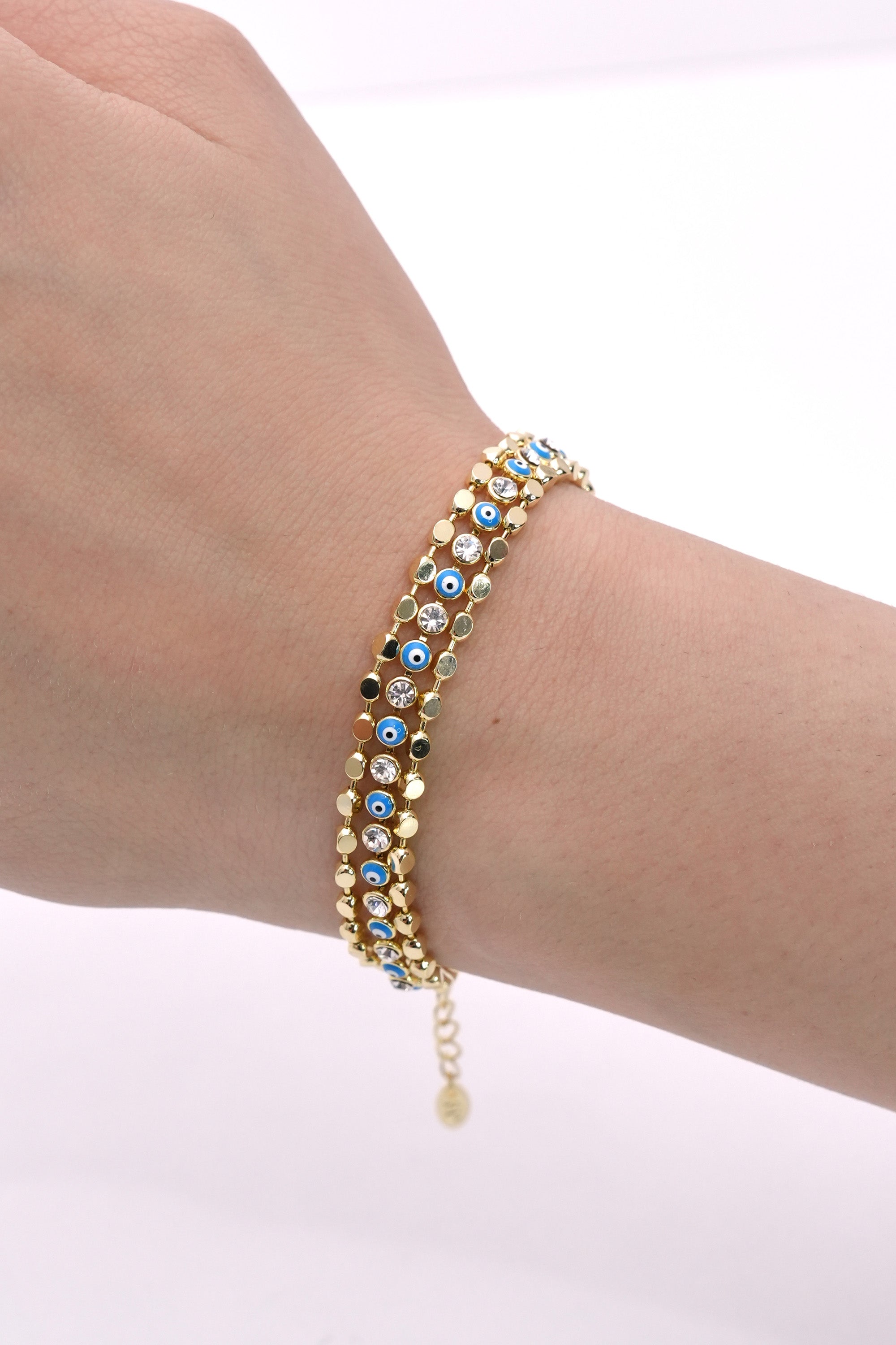 Göz Zinciri 14K Altın Kaplama Luxe Bileklik