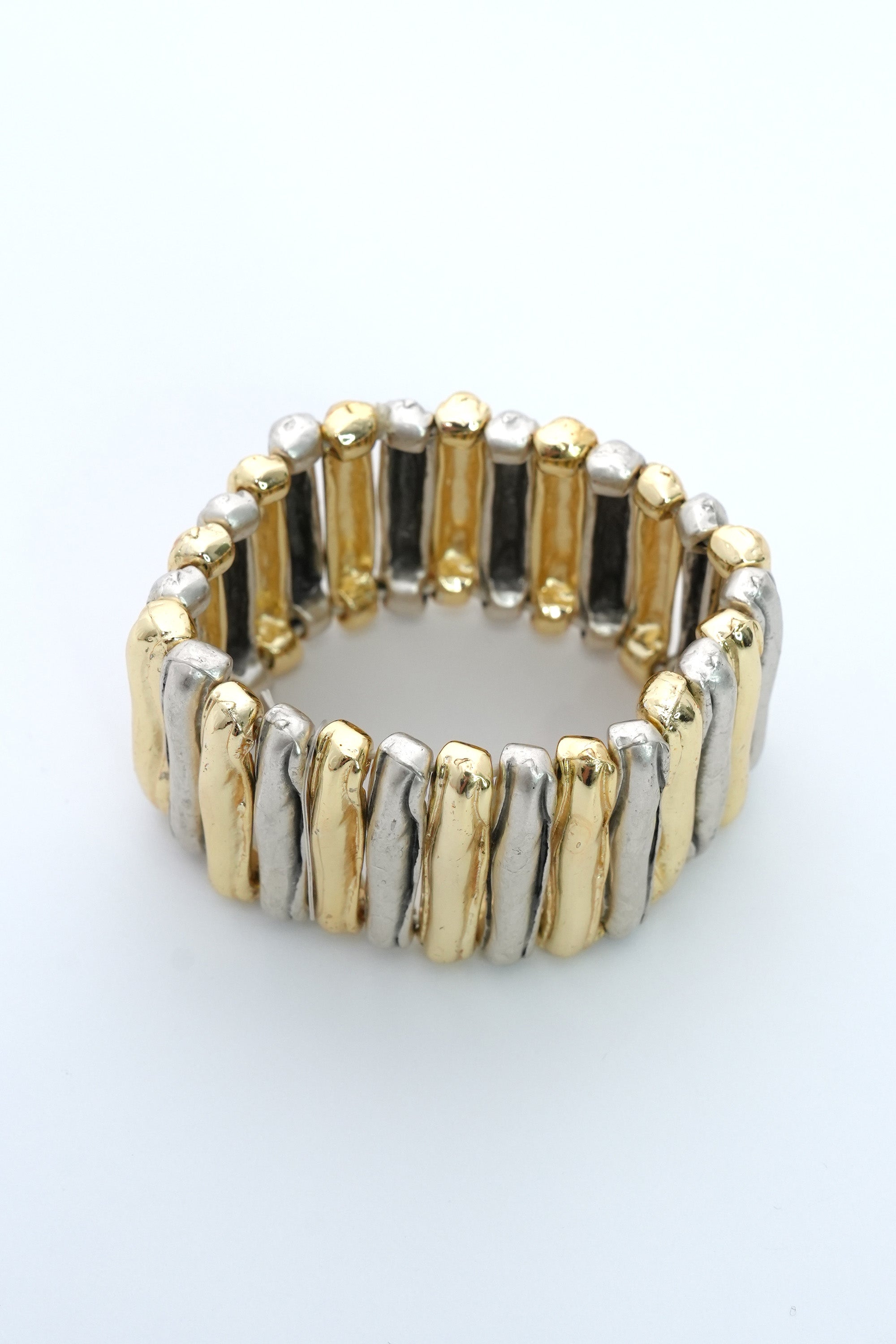 Dalga Blokları 14K Altın Kaplama Luxe Bileklik