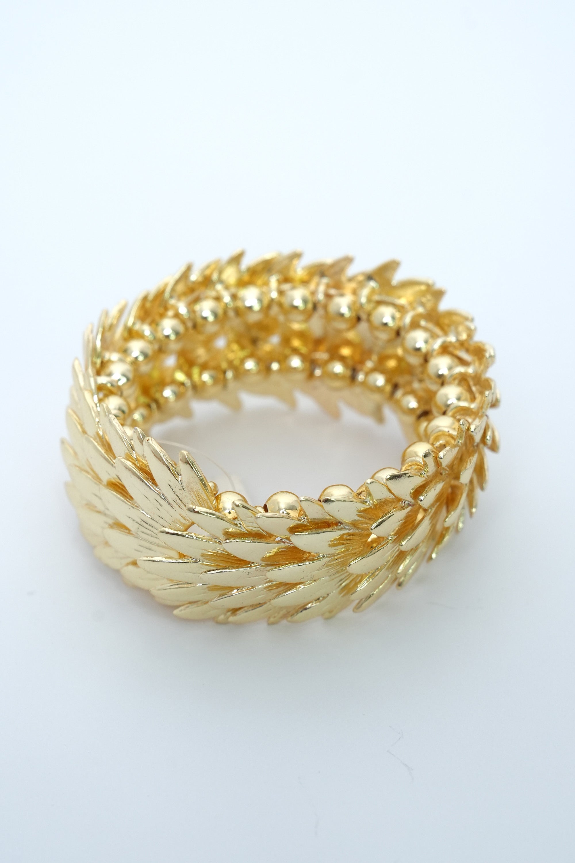 Kanat Zırhı 14K Altın Kaplama Luxe Bileklik