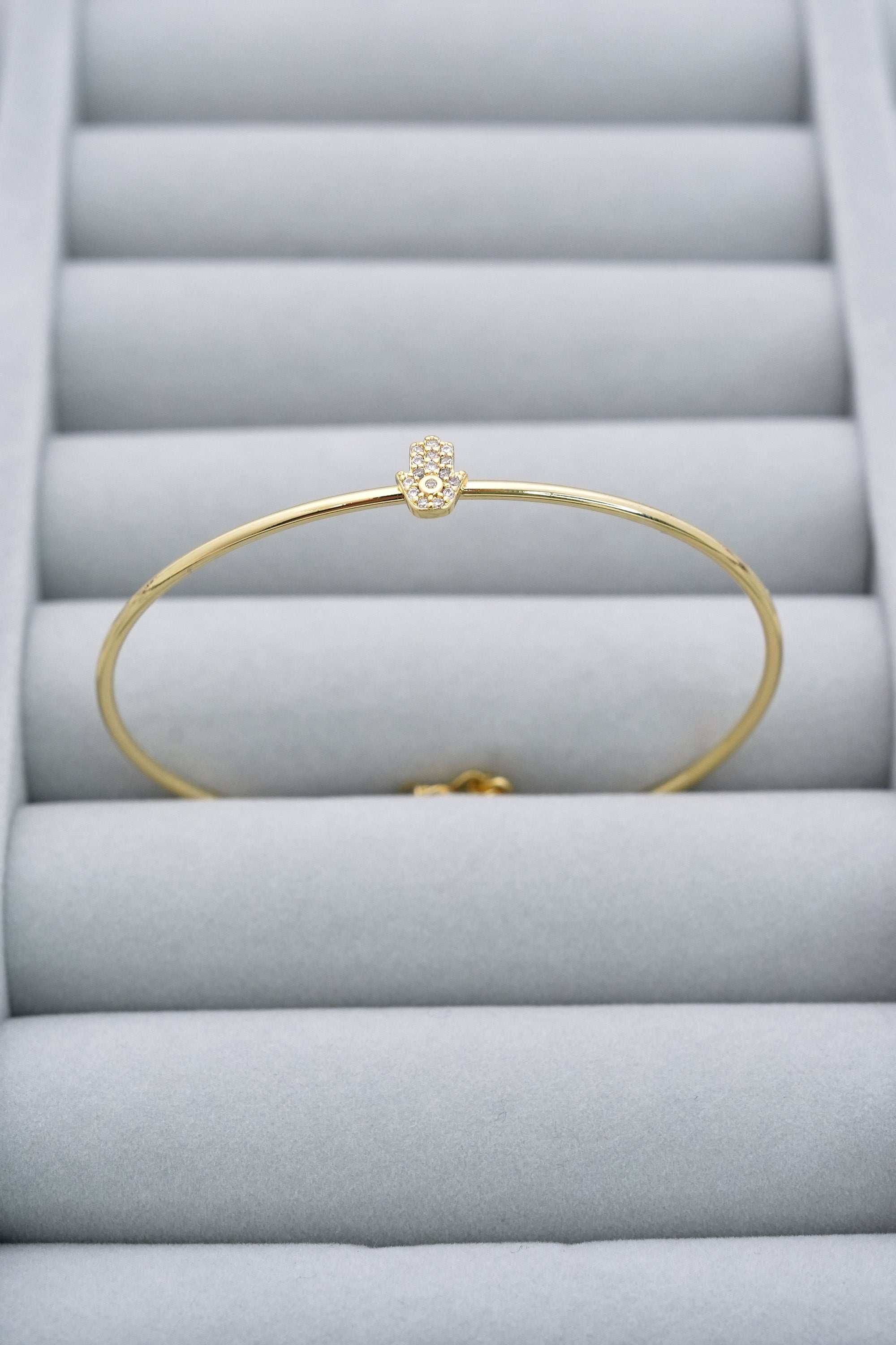 Fatma Eli Işıltısı 14K Altın Kaplama Luxe Bileklik