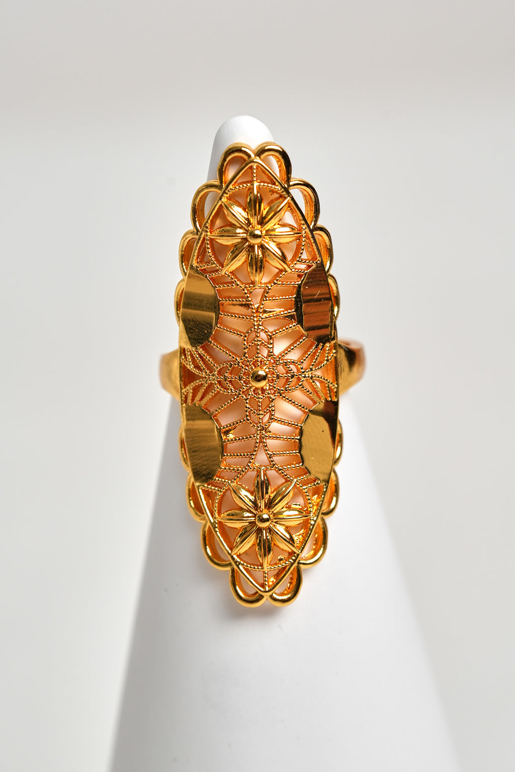 Hanedan Danteli 22K Altın Kaplama Yüzük