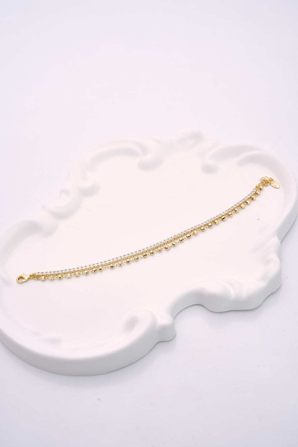 İkili Harmoni 14K Altın Kaplama Luxe Bileklik