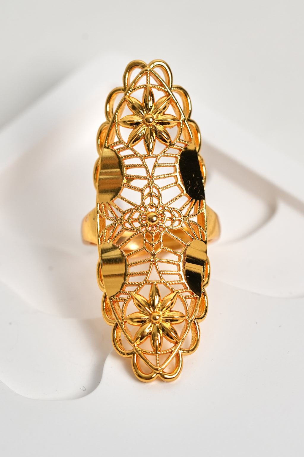 Hanedan Danteli 22K Altın Kaplama Yüzük