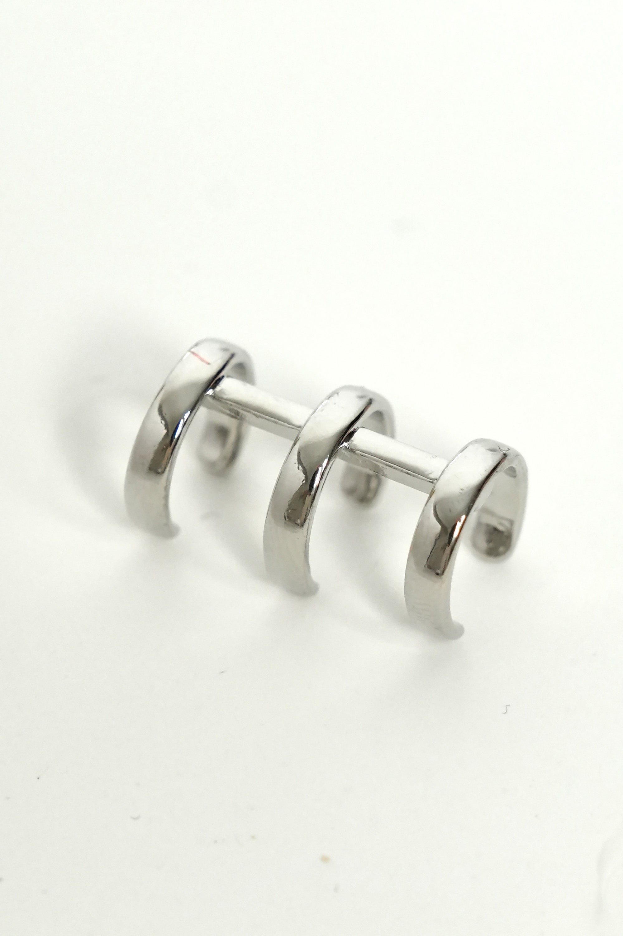 Altın Paralel Halka Ear Cuff Luxe Küpe