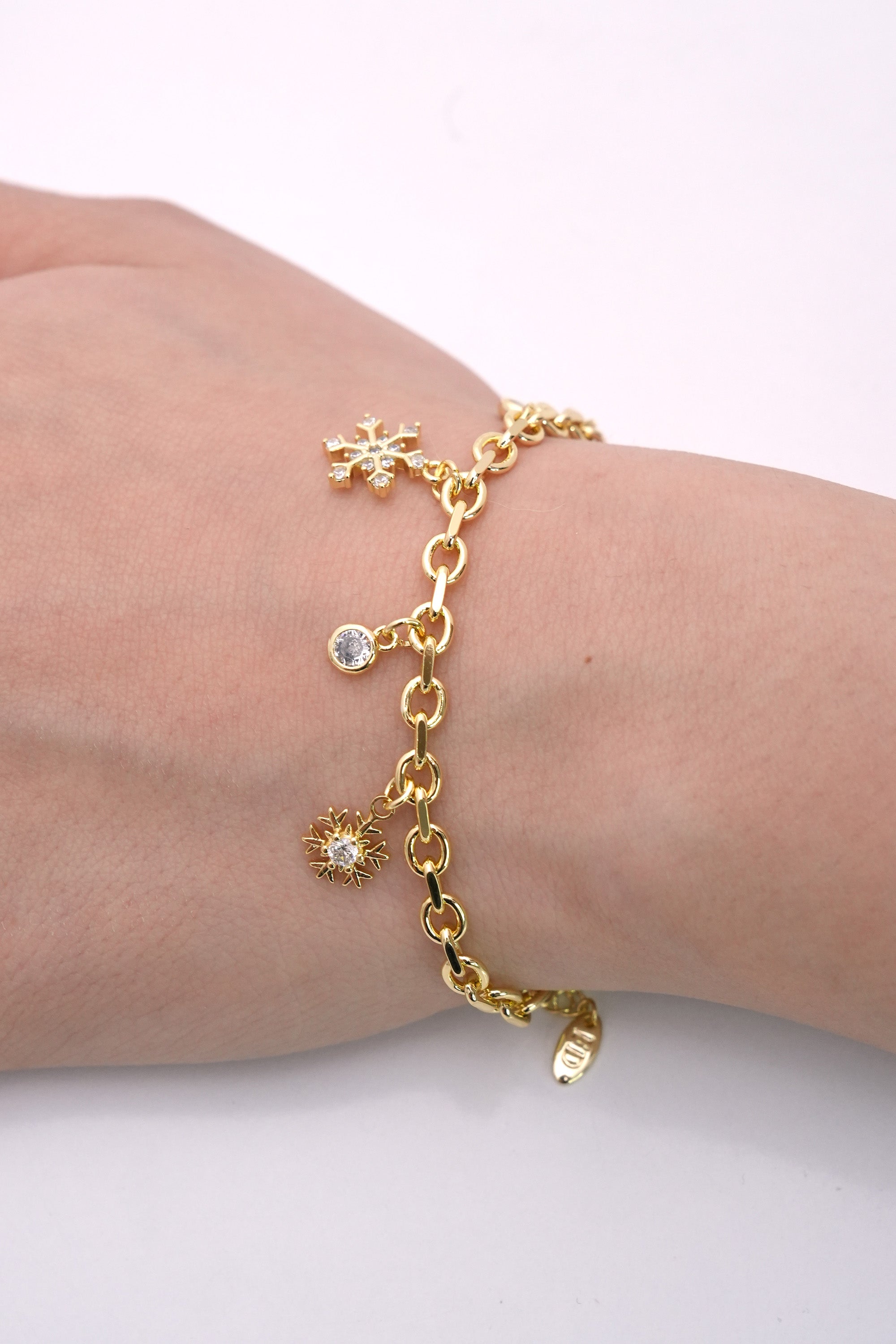 Kutup Işığı 14K Altın Kaplama Luxe Bileklik