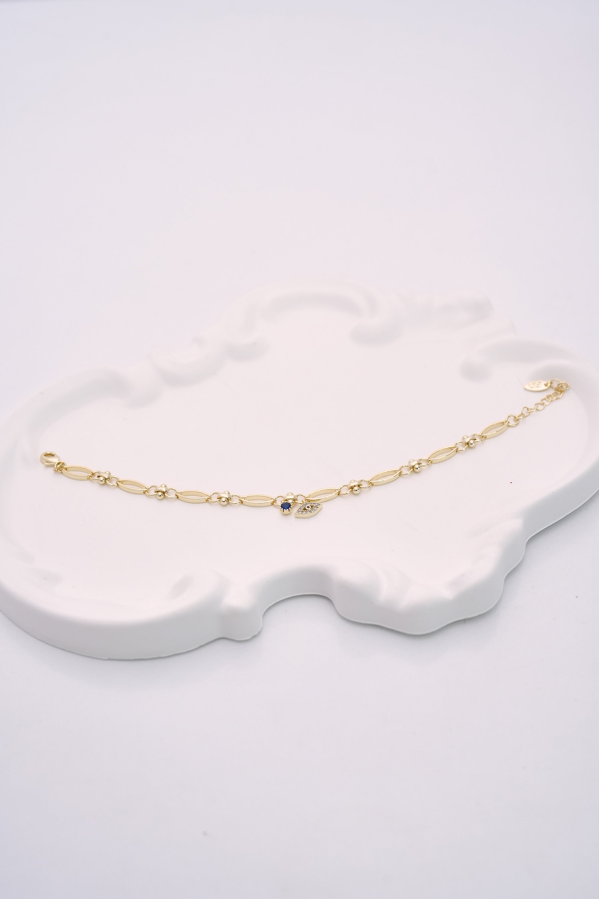 Göz Işığı 14K Altın Kaplama Luxe Bileklik