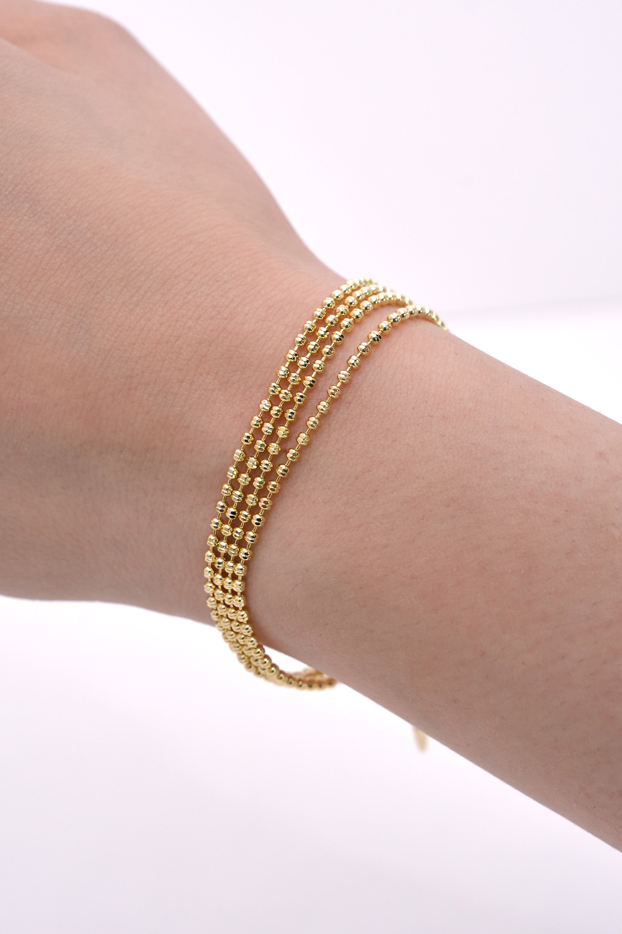 Zamansız Doku 14K Altın Kaplama Luxe Bileklik