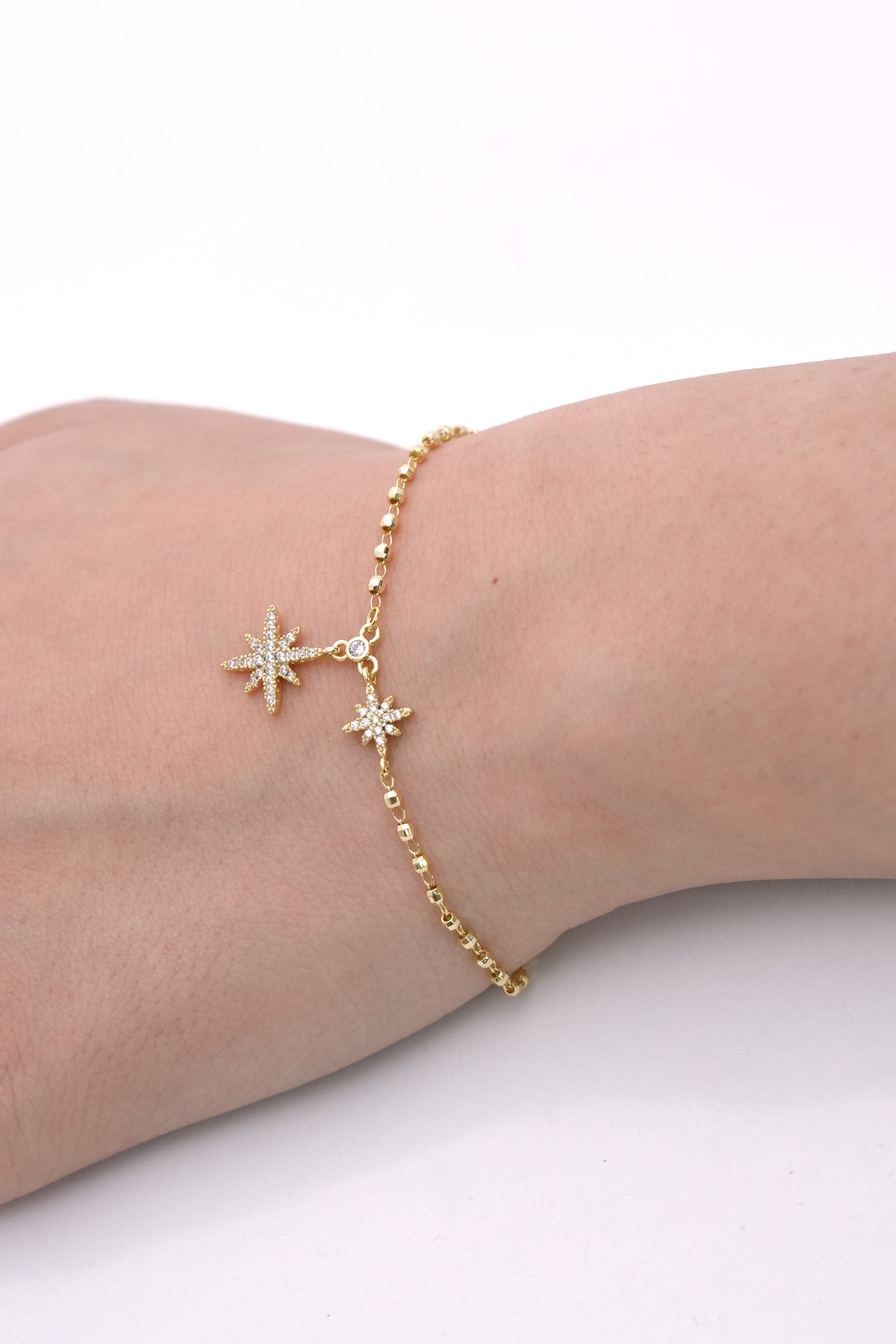 Gece Rehberi 14K Altın Kaplama Luxe Bileklik