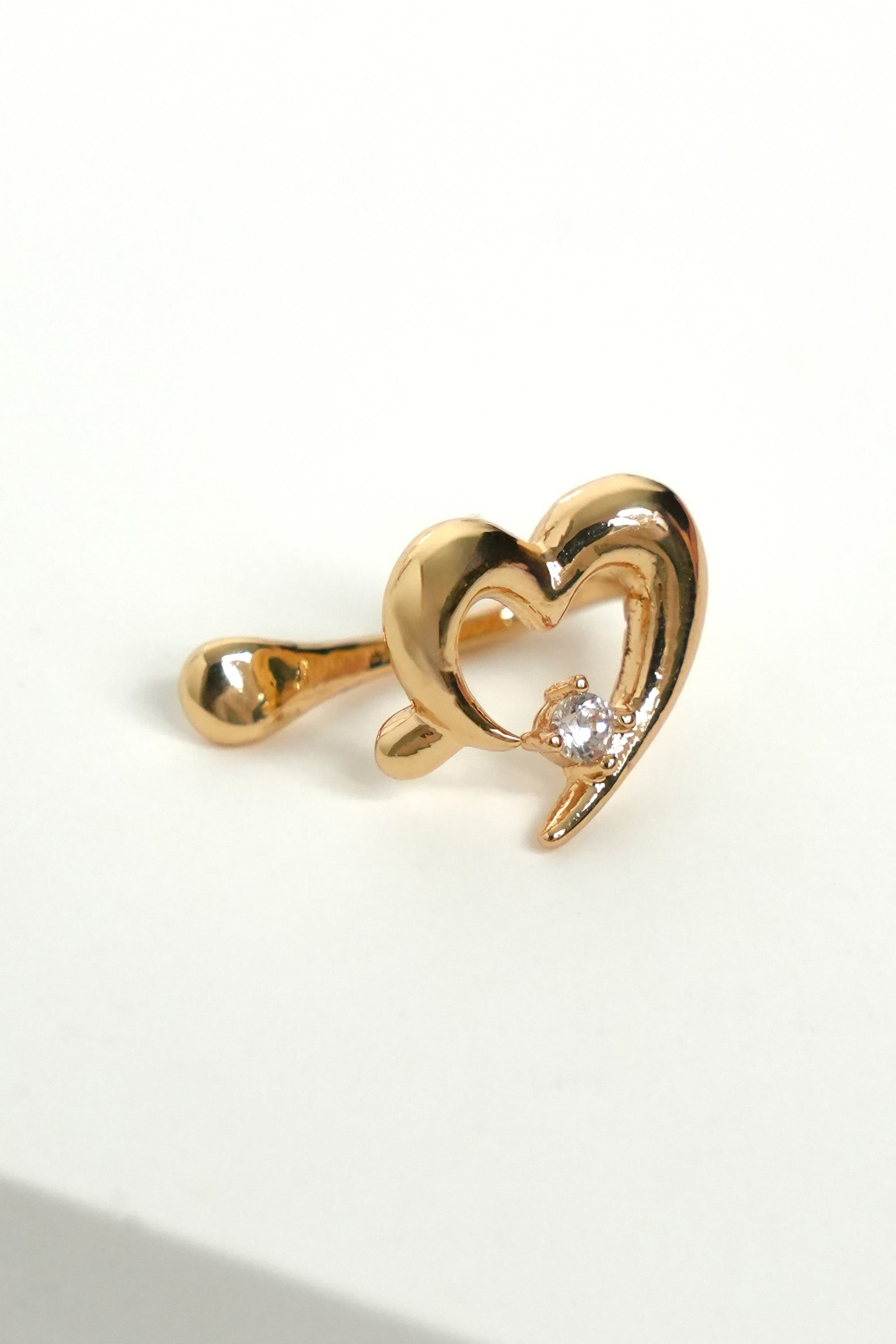 Kalp Işığı Ear Cuff Luxe Küpe