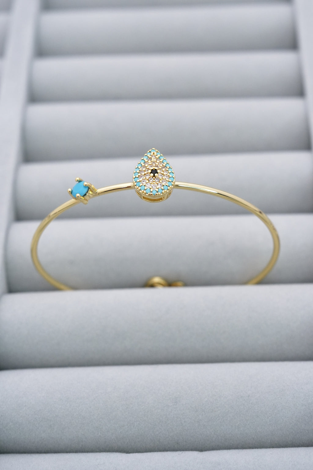 Nazar Damlası 14K Altın Kaplama Luxe Bileklik