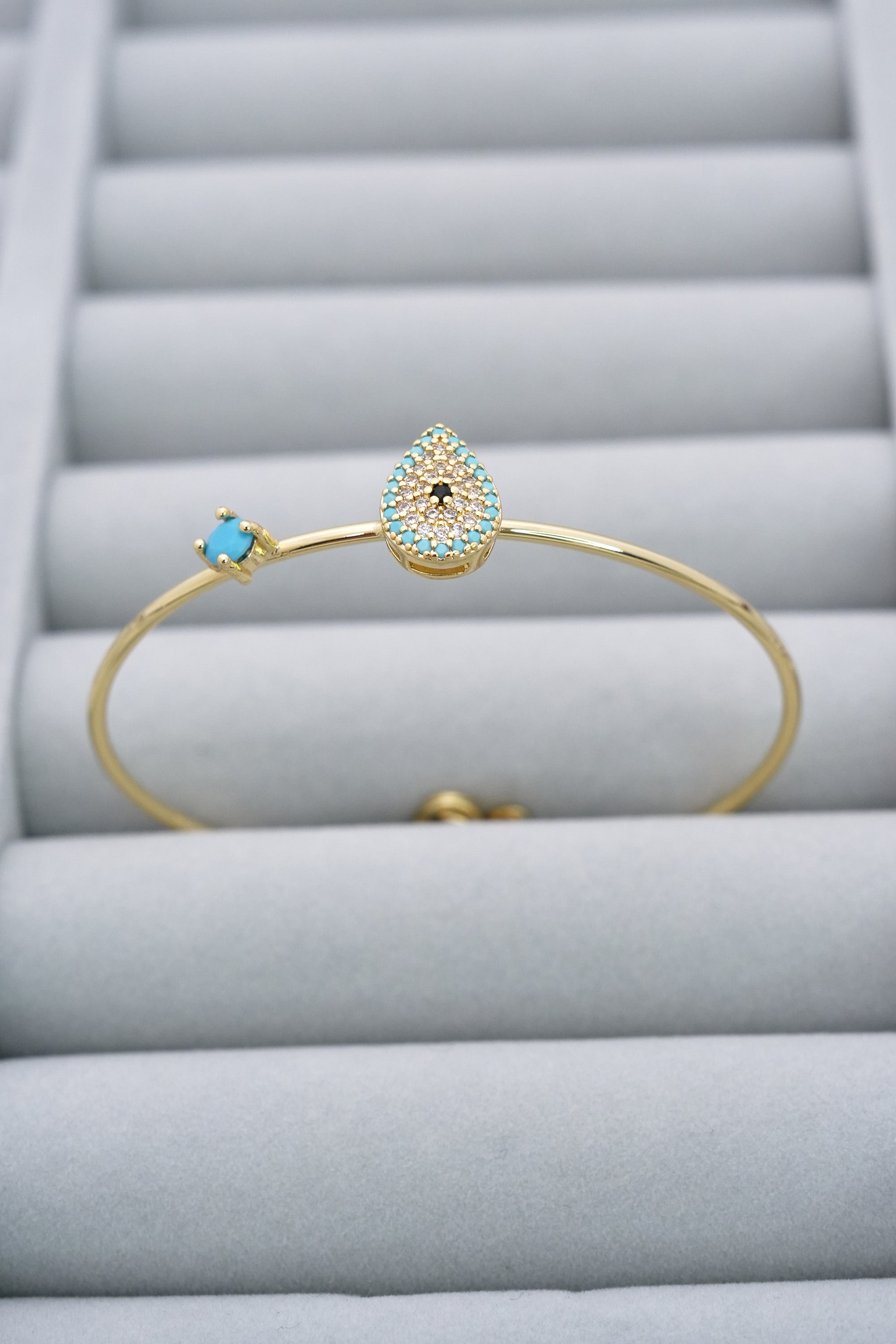 Nazar Damlası 14K Altın Kaplama Luxe Bileklik