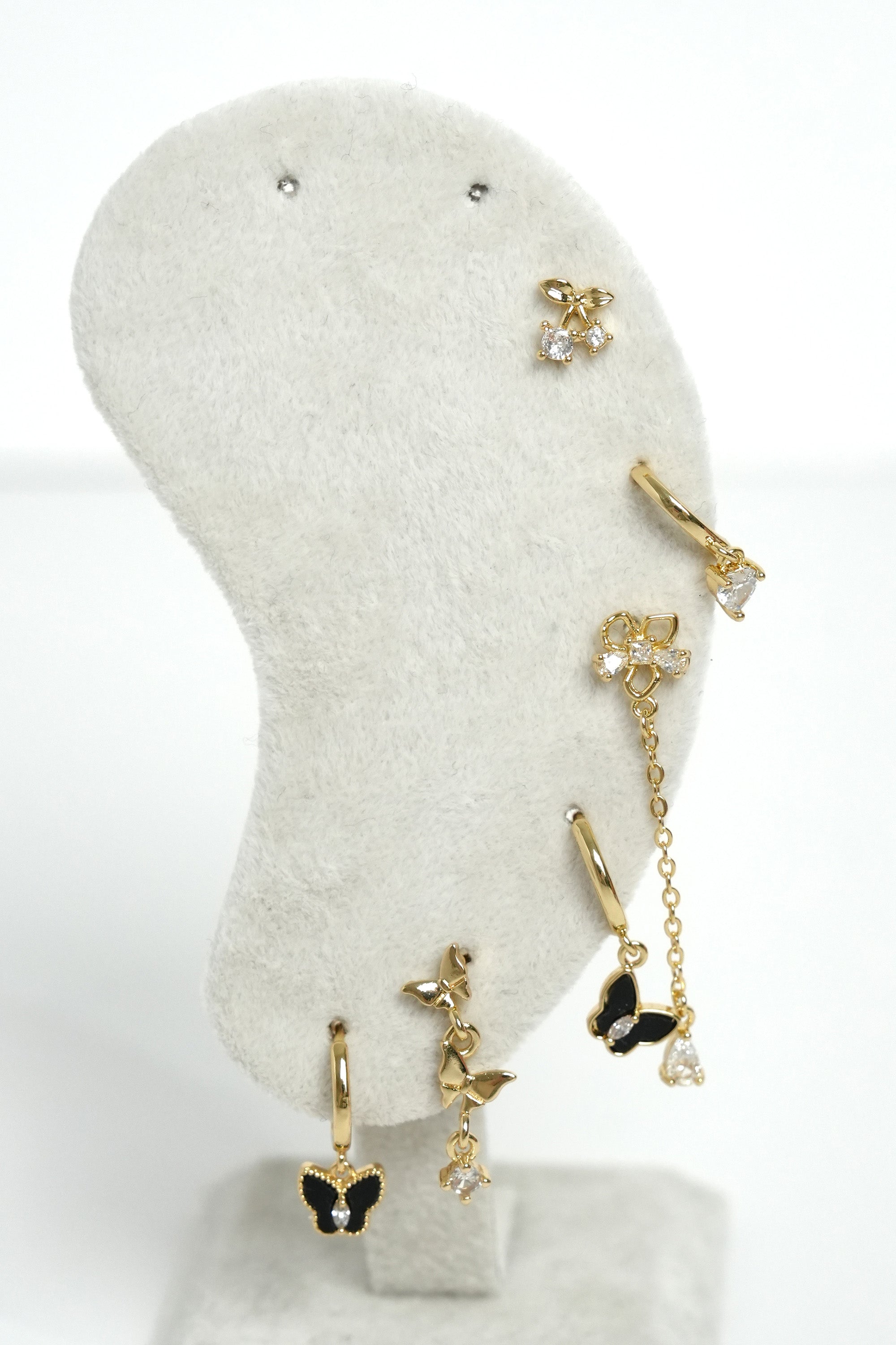 Işıltılı Kelebekler Çoklu Luxe Küpe