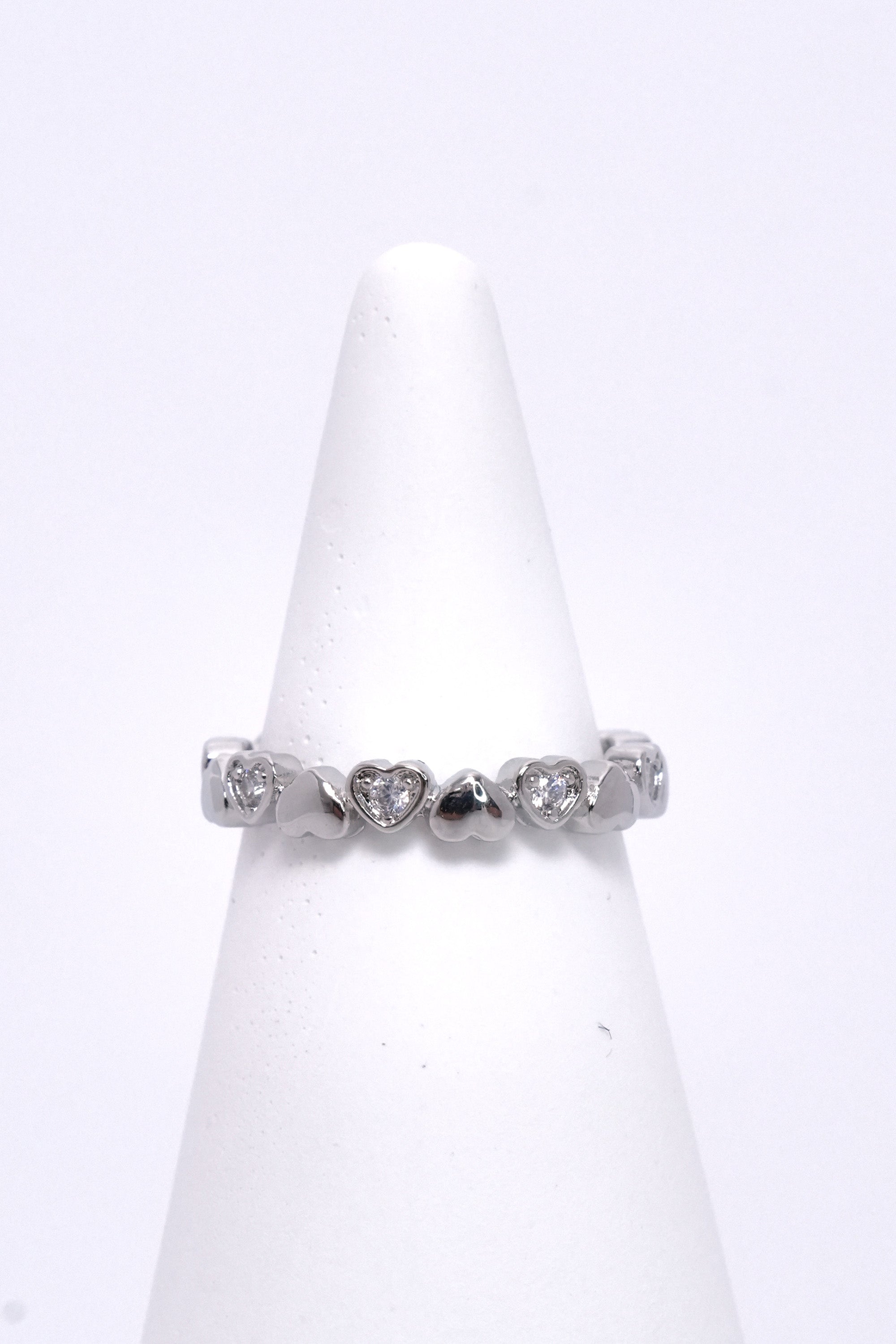 Kalp Piyano Eklem Stainless Yüzük