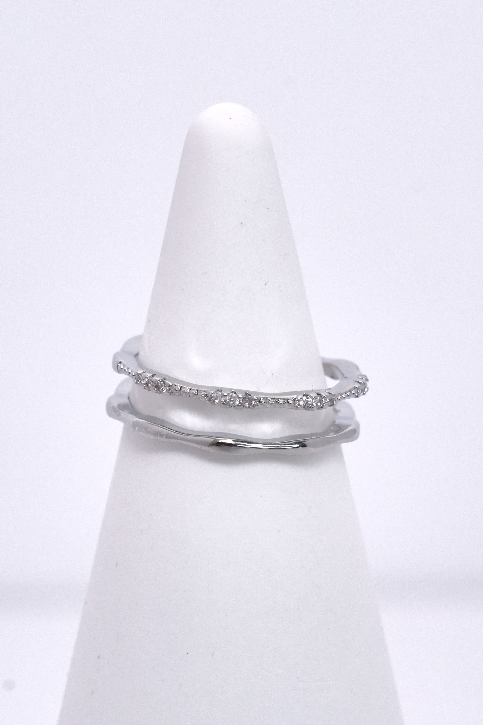 Paralel Işıltı Eklem Stainless Yüzük