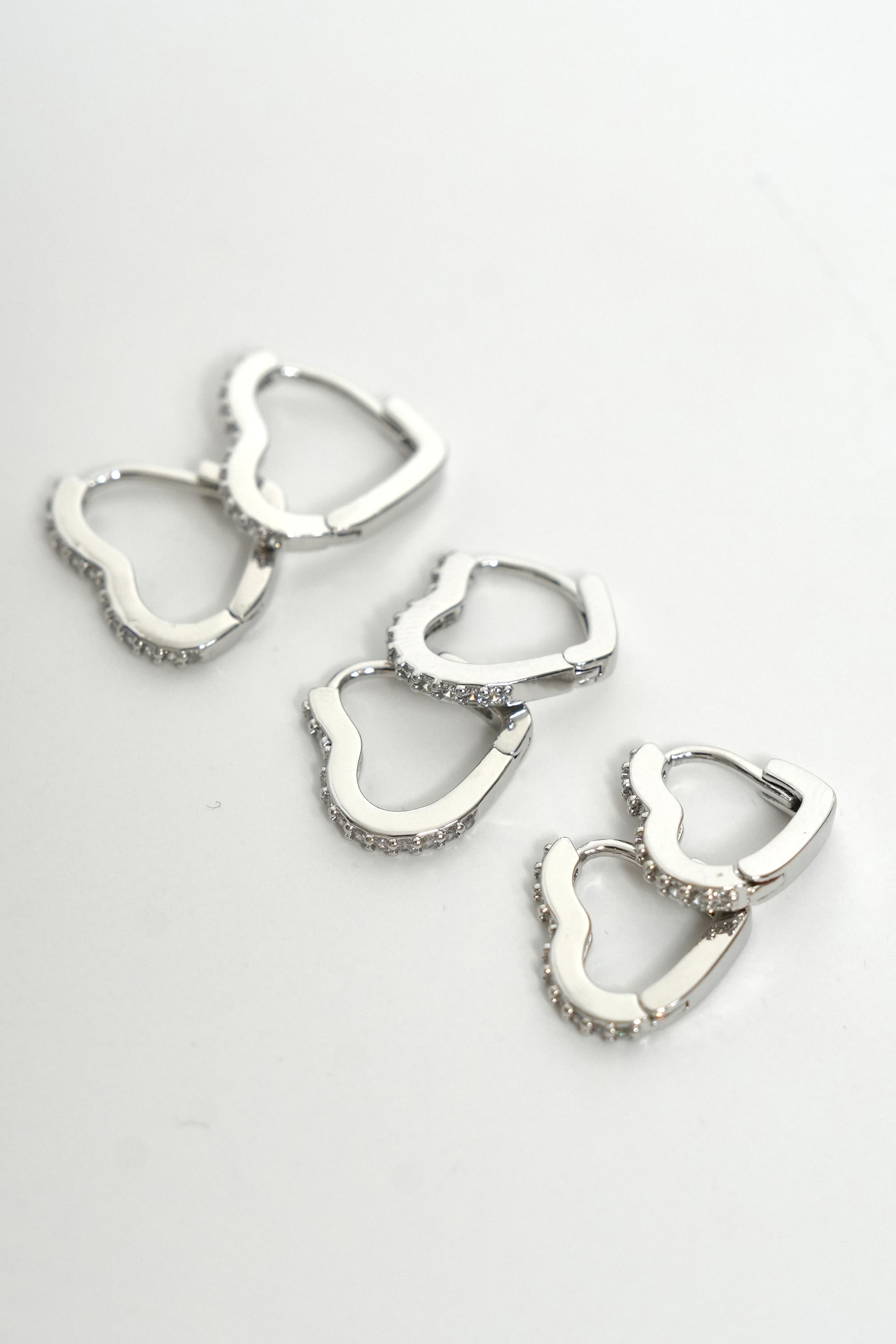 Kristal Kalp Halkası Çoklu Luxe Küpe