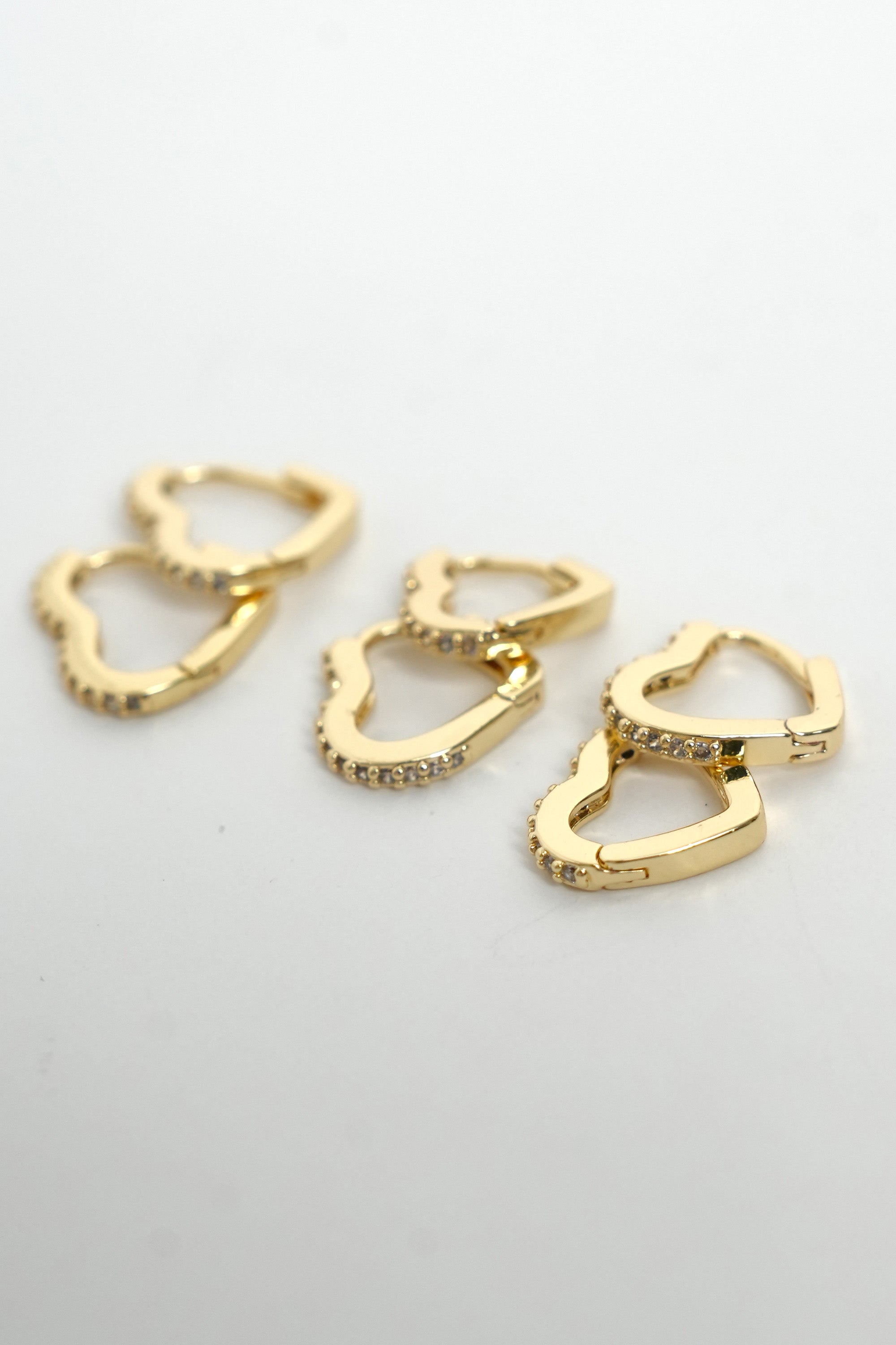 Kristal Kalp Halkası Çoklu Luxe Küpe