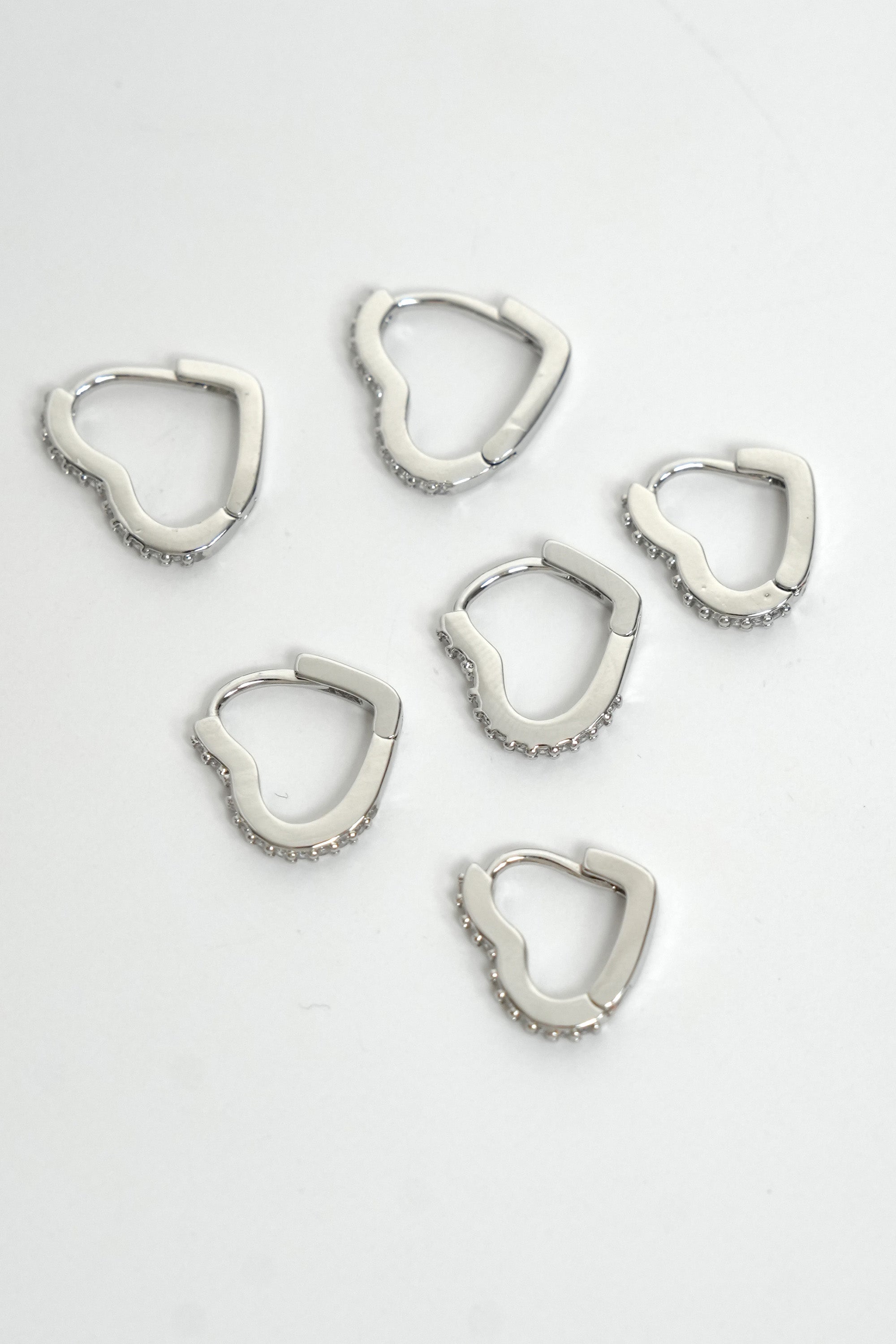 Kristal Kalp Halkası Çoklu Luxe Küpe