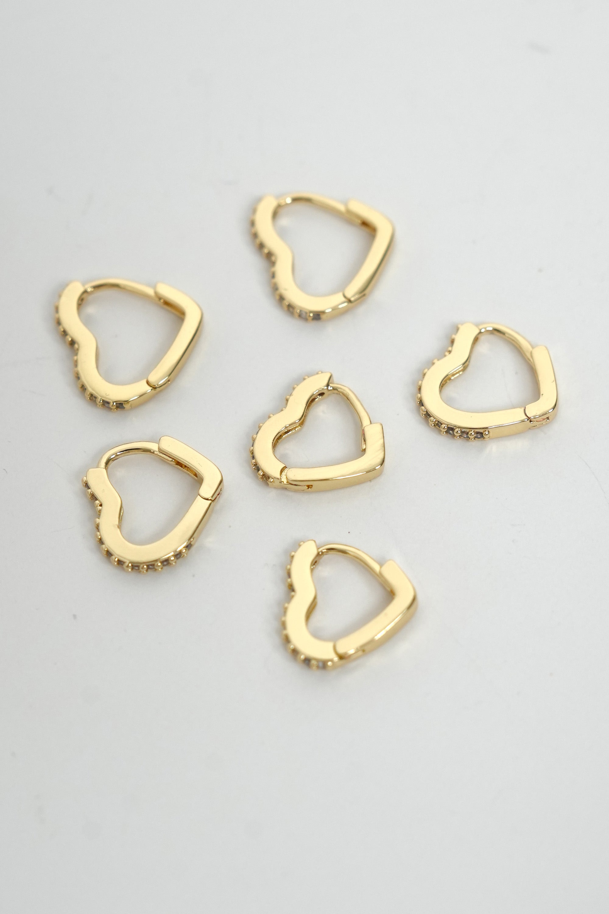 Kristal Kalp Halkası Çoklu Luxe Küpe