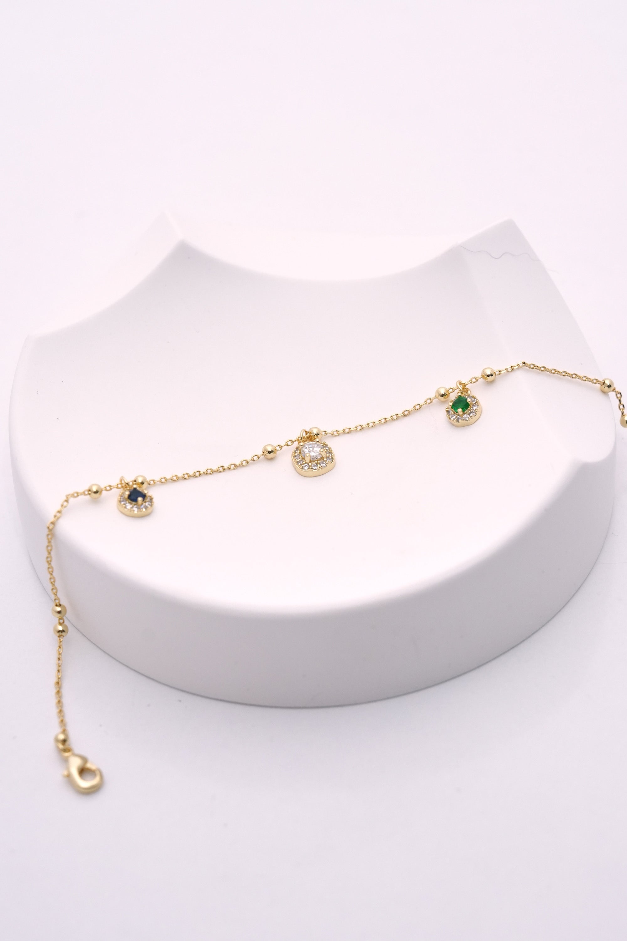 Renkli İmza 14K Altın Kaplama Luxe Halhal