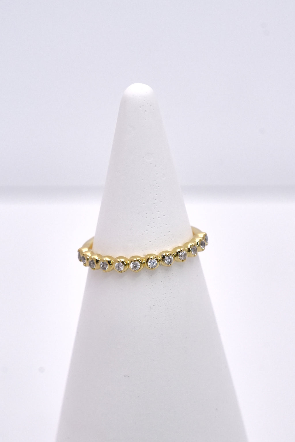 Kristal Eksen Eklem Stainless Yüzük