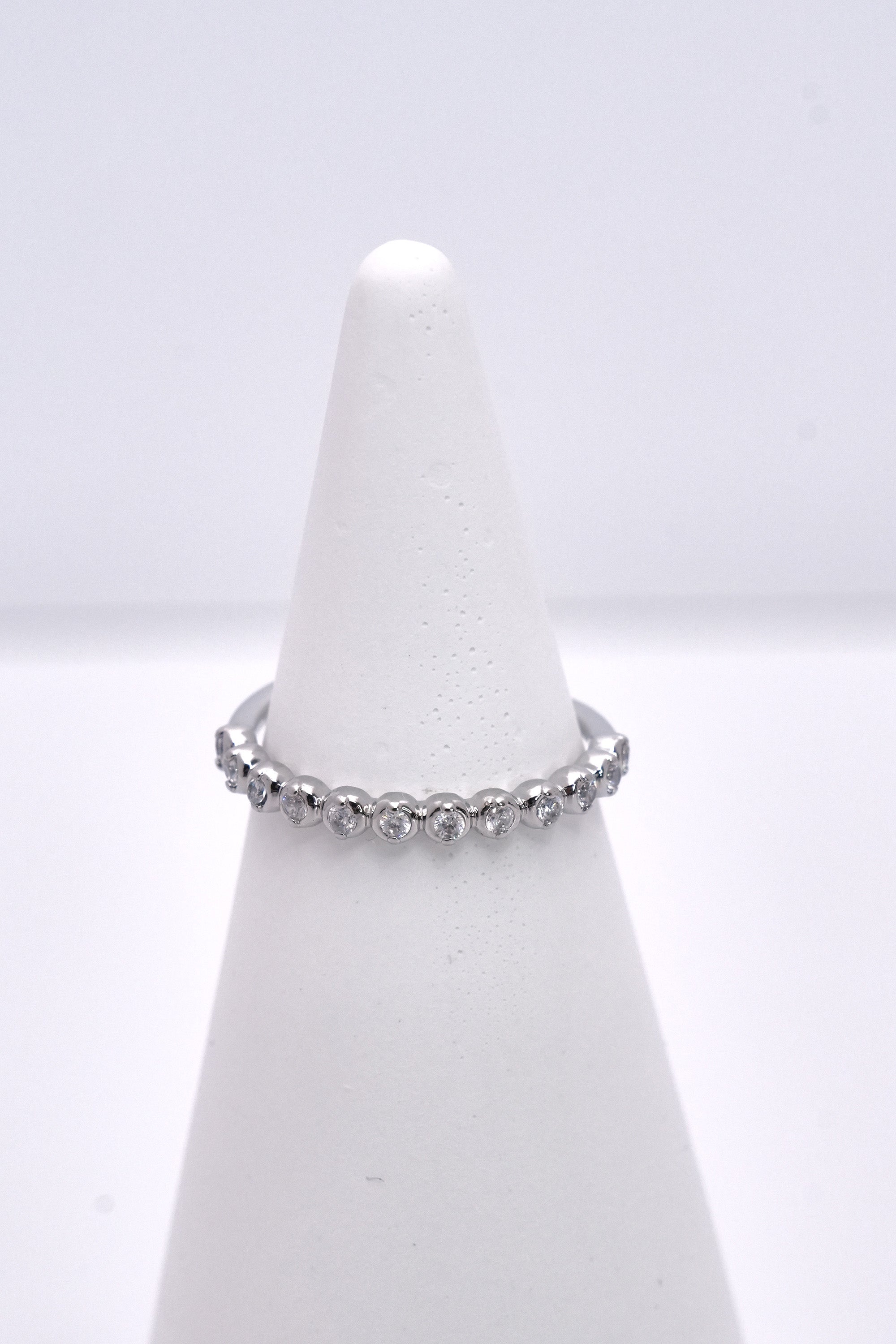 Kristal Eksen Eklem Stainless Yüzük