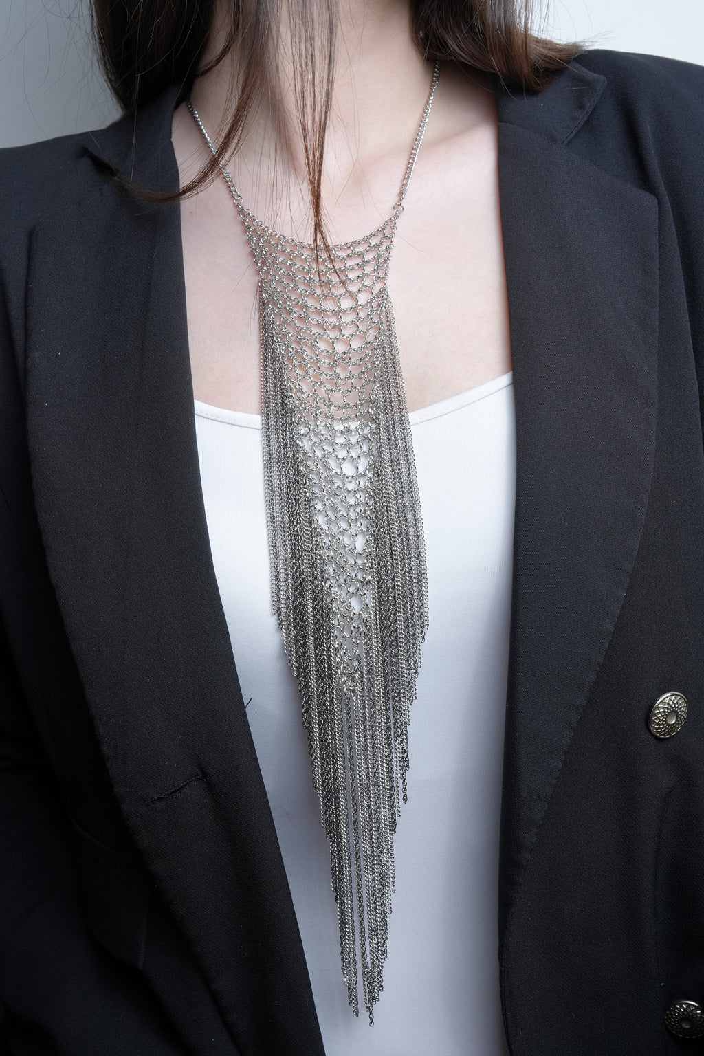 Gümüş Perde ZR Model Kolye