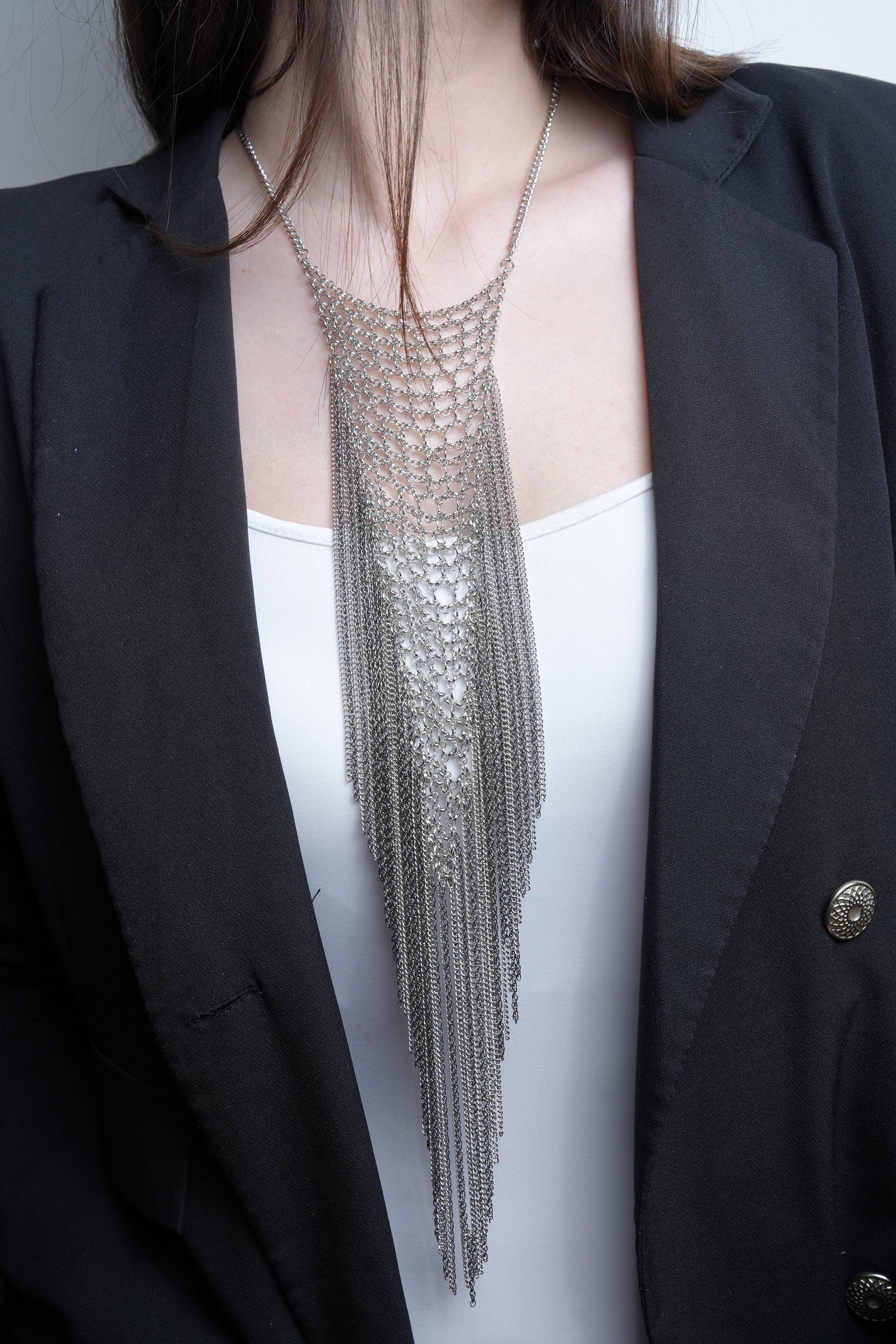 Gümüş Perde ZR Model Kolye