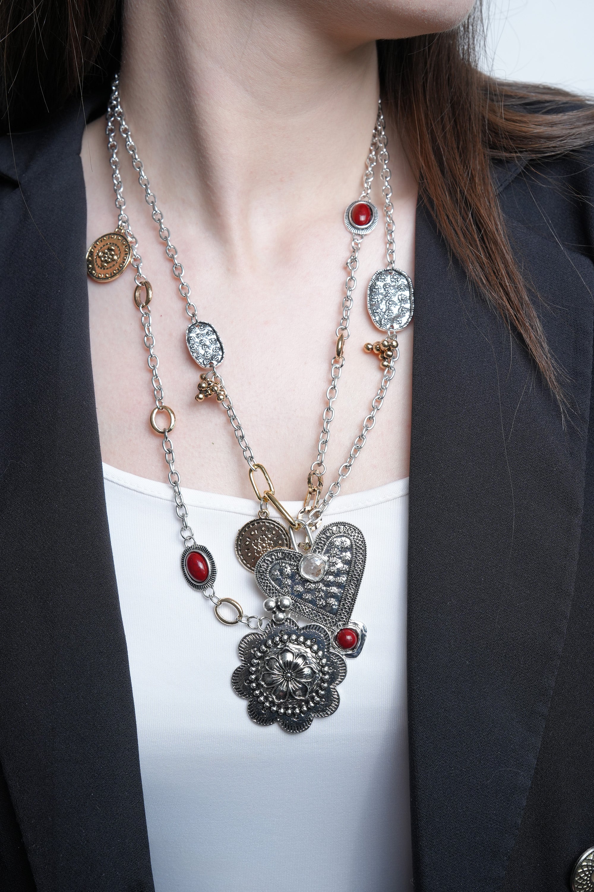 Kalp Nişanı ZR Model Kolye