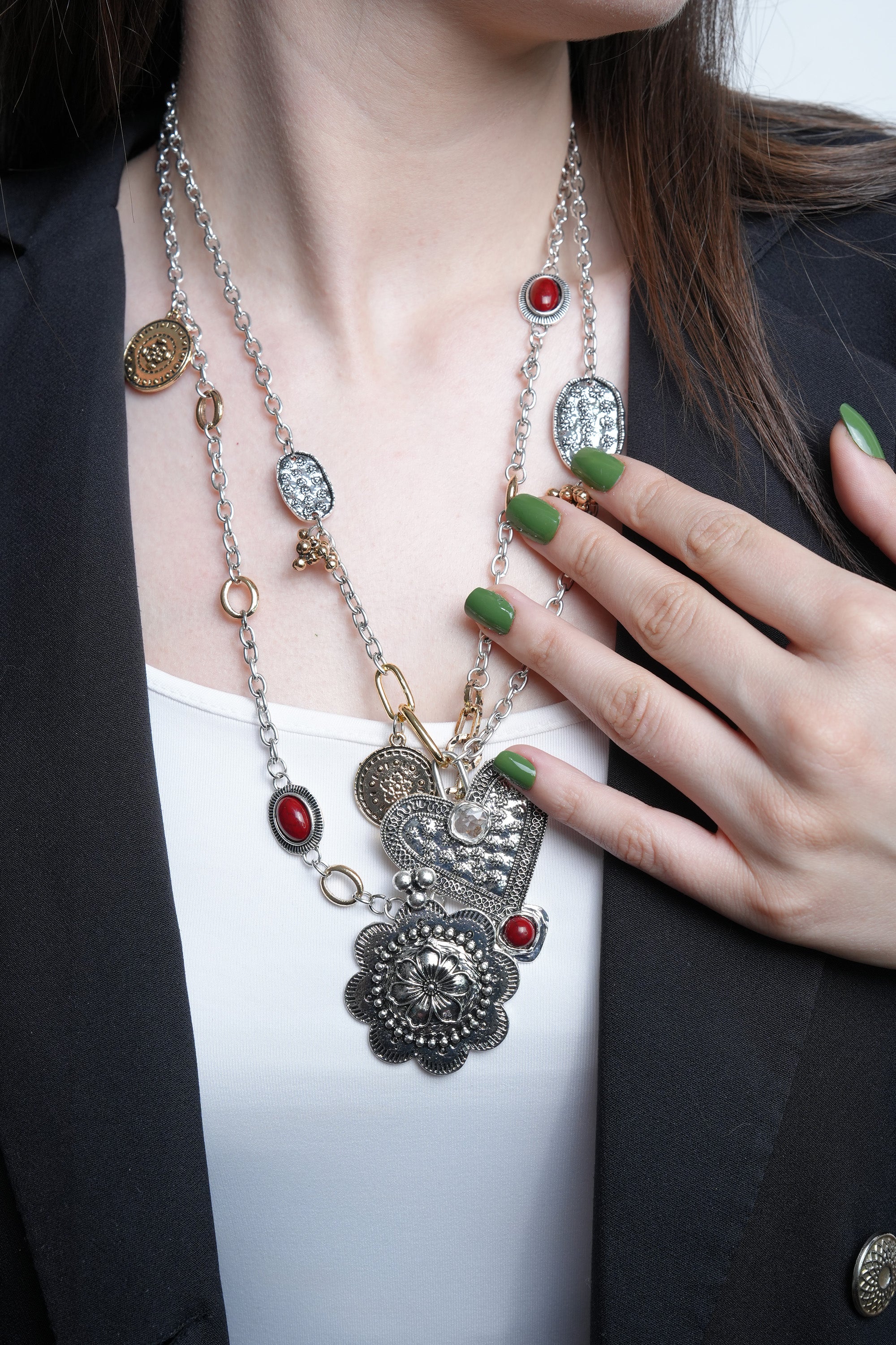 Kalp Nişanı ZR Model Kolye