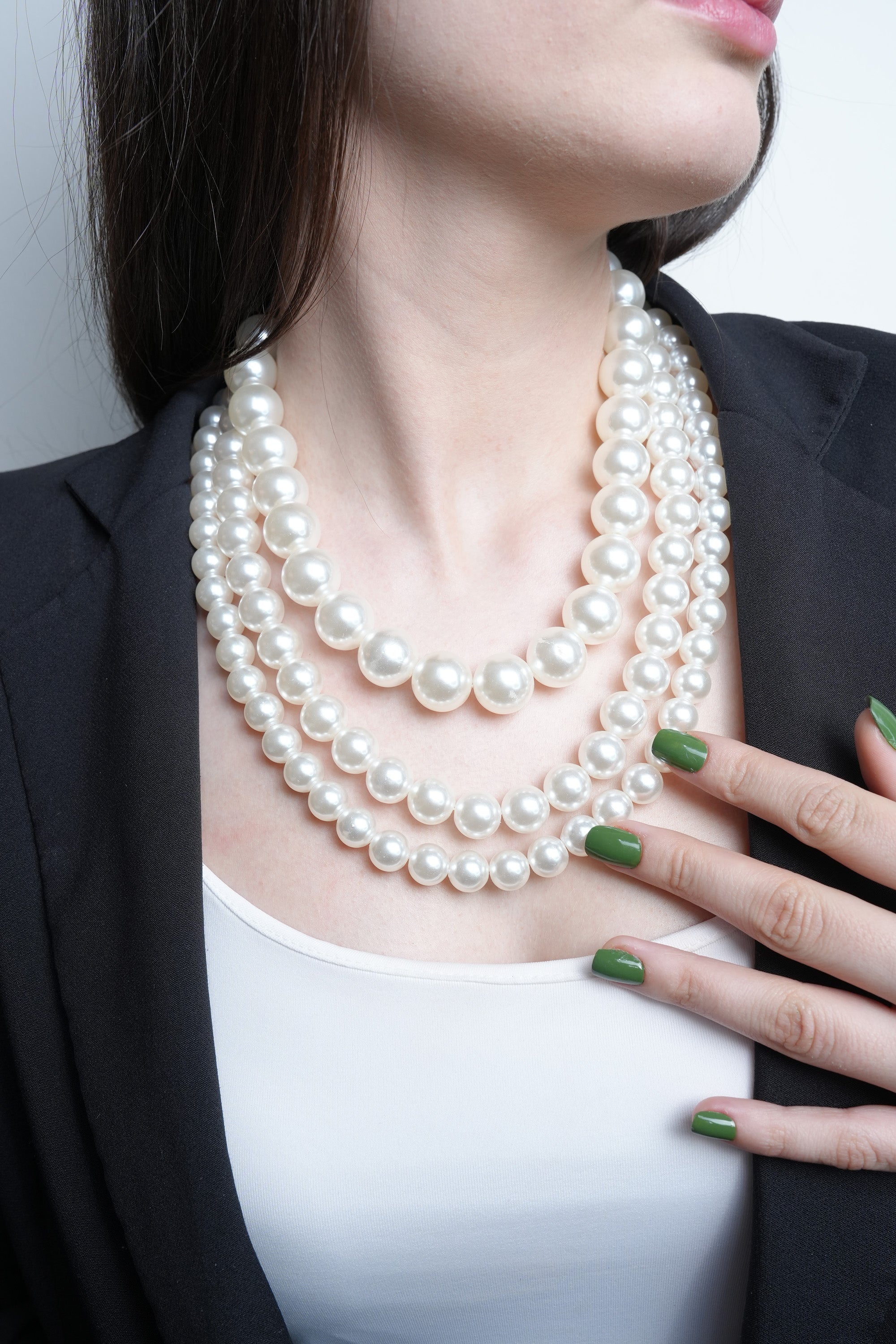 İkon İnci ZR Model Kolye