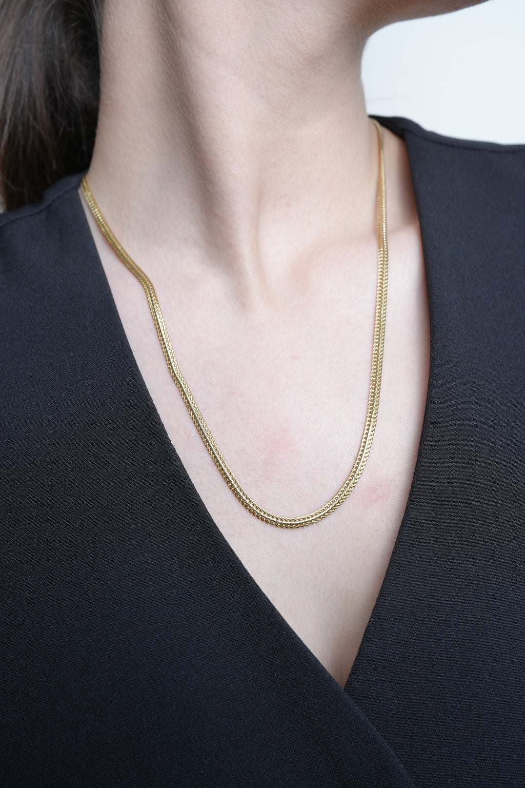 Ayna Şerit Xuping Rodyum Kolye