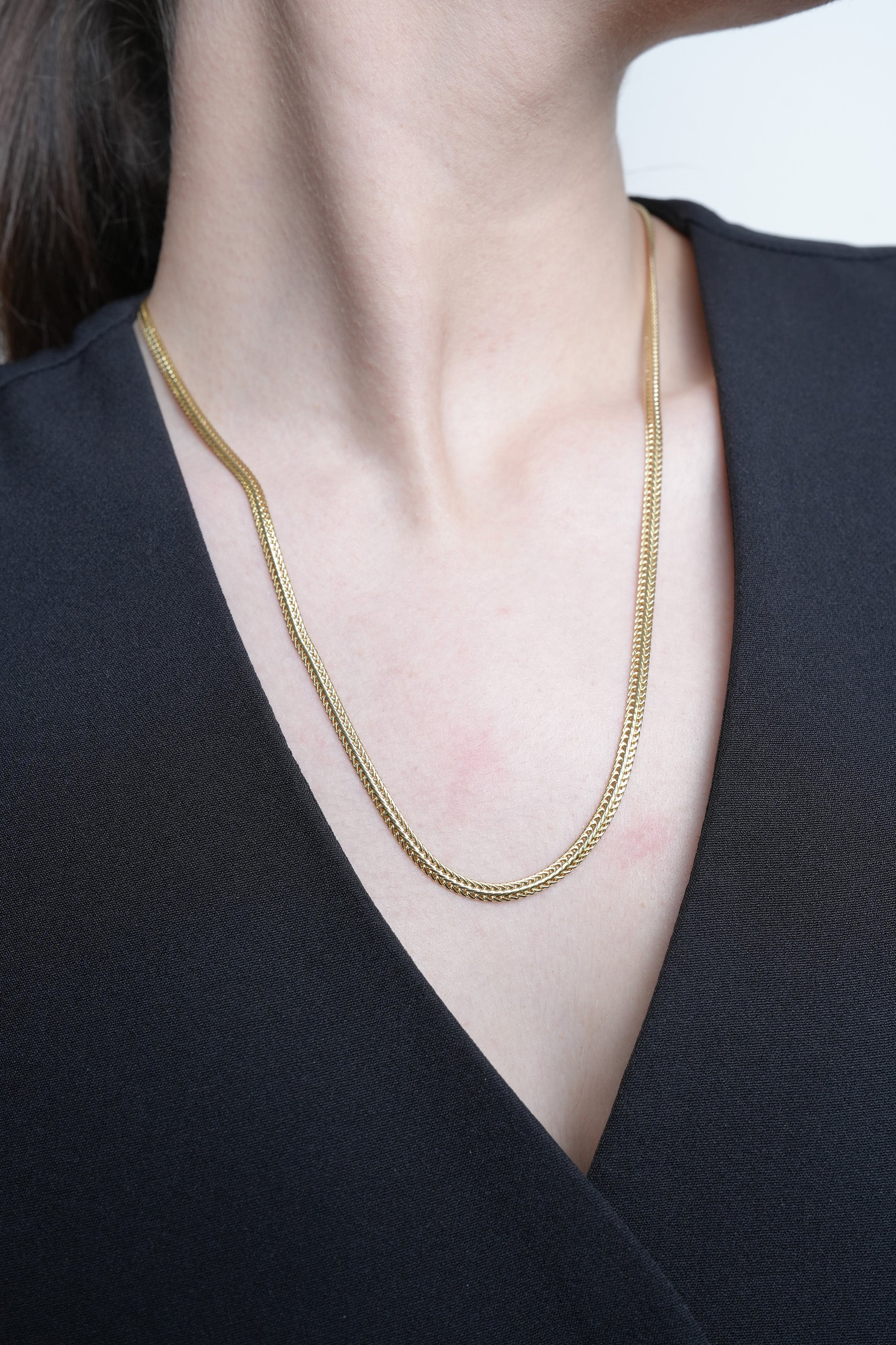 Ayna Şerit Xuping Rodyum Kolye