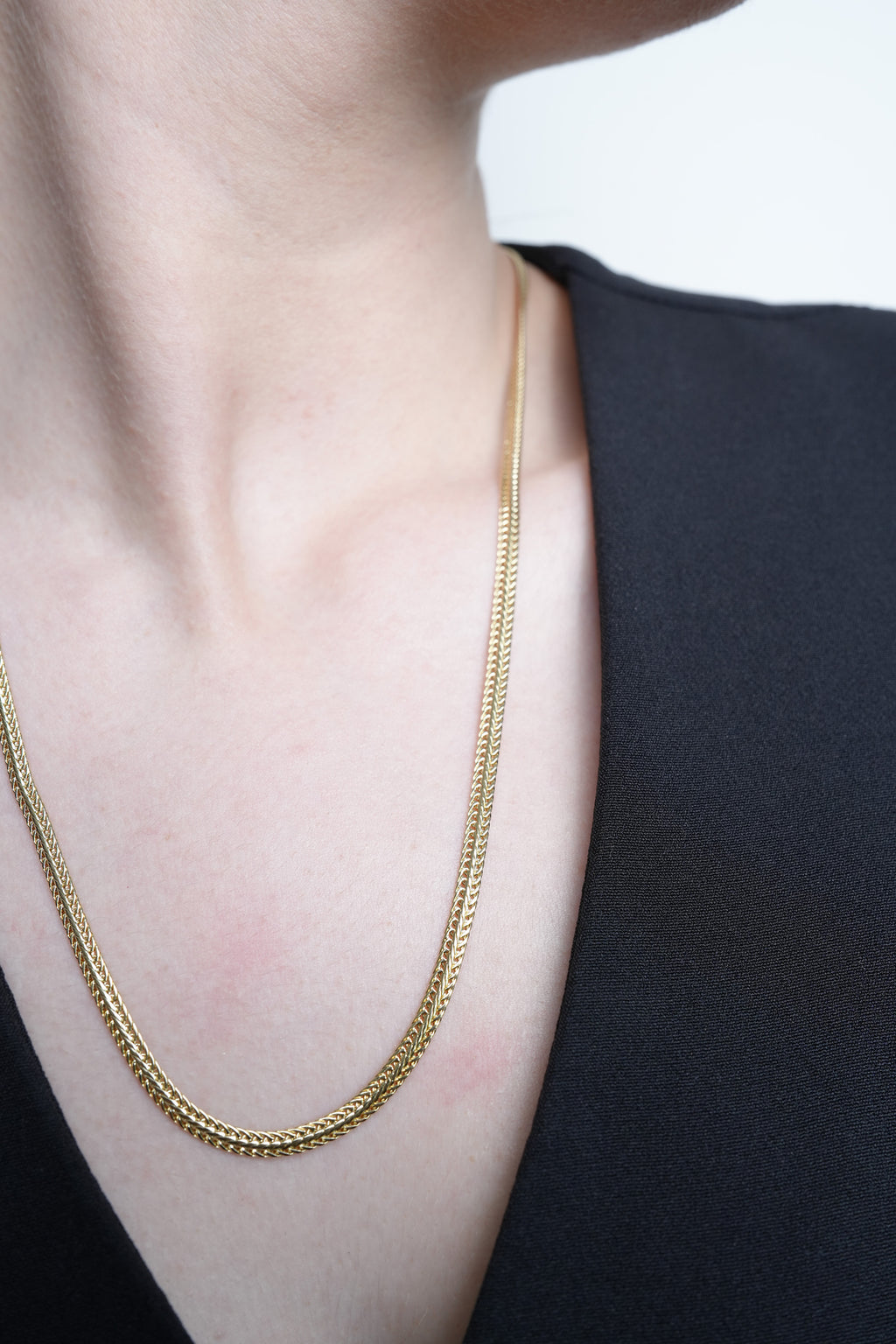 Ayna Şerit Xuping Rodyum Kolye