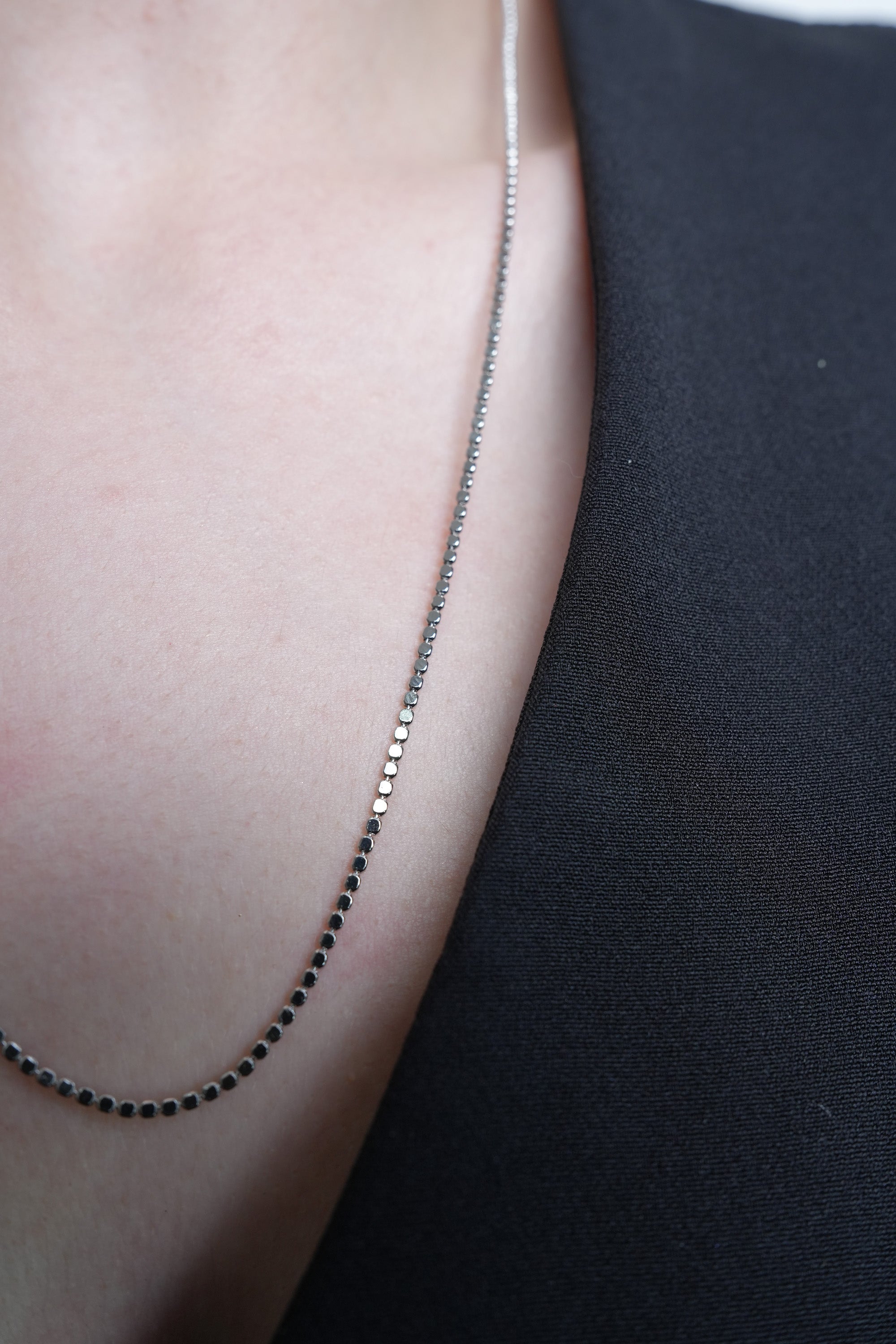 Ay Tozu Xuping Rodyum Kolye