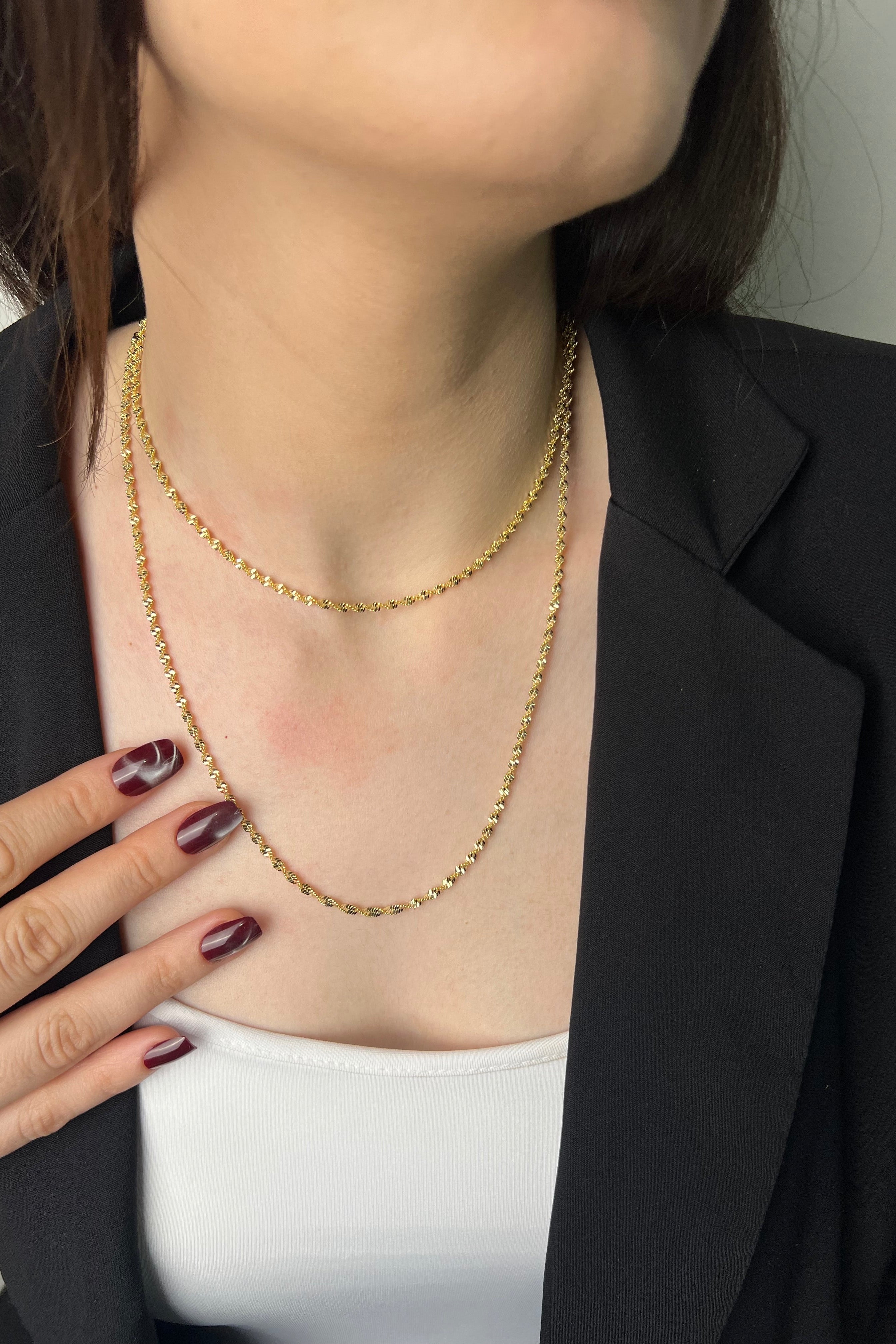 Aura Layer 14K Luxe Kolye