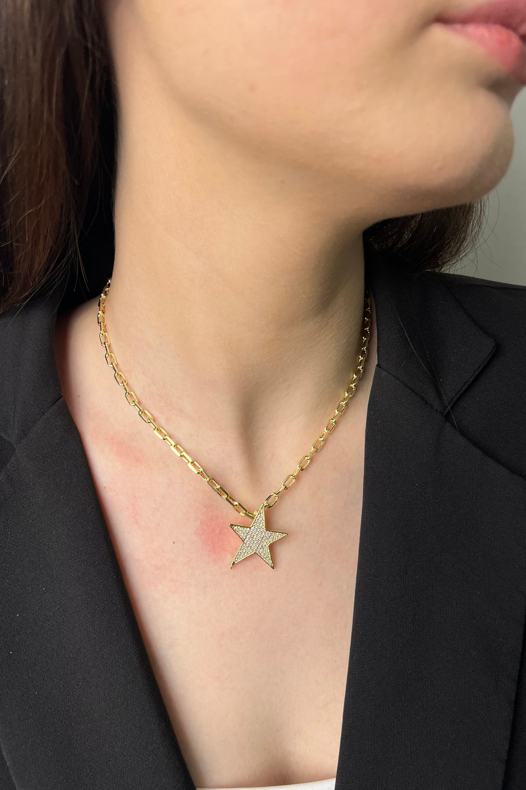 Prestij Yıldız 14K Luxe Kolye