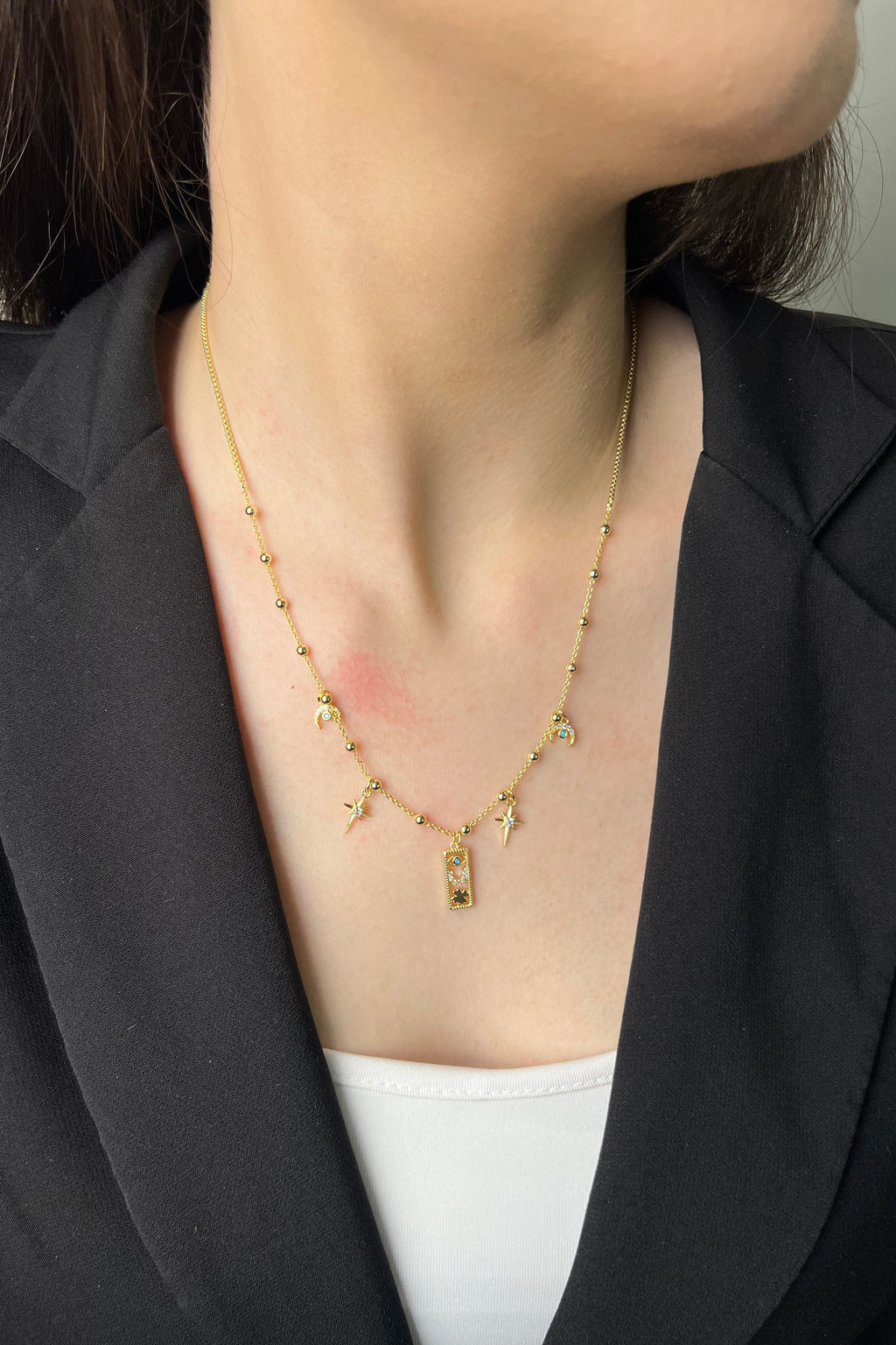 Astral İkon Charm 14K Luxe Kolye