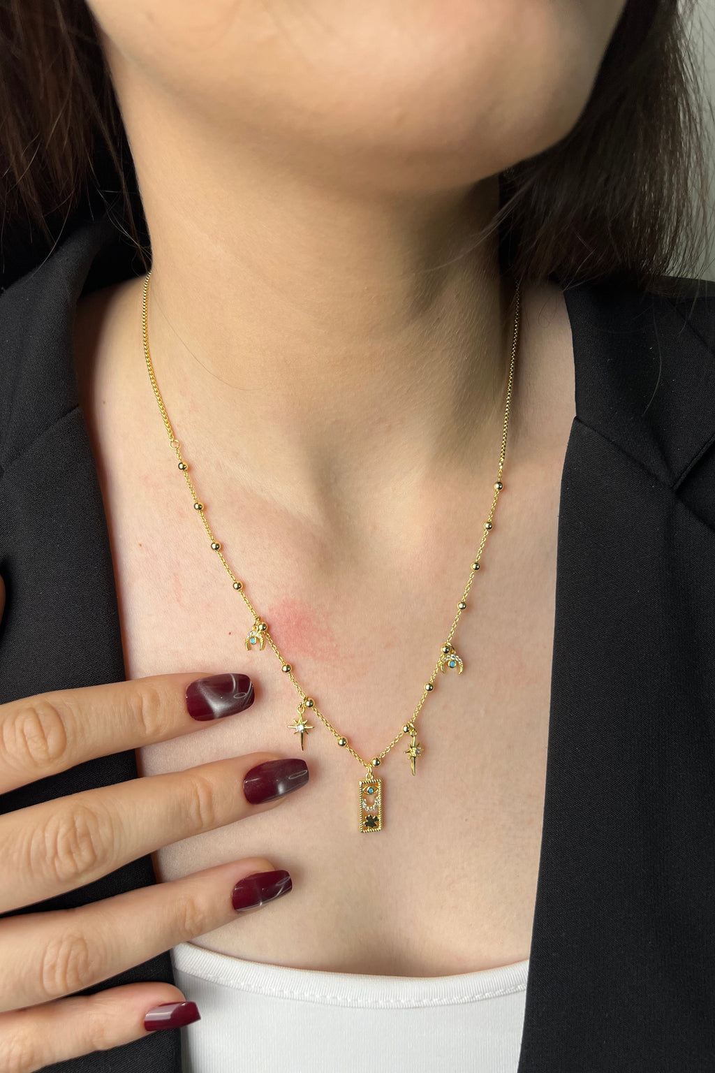 Astral İkon Charm 14K Luxe Kolye