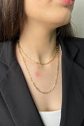 Altın Hat Duo 14K Luxe Kolye