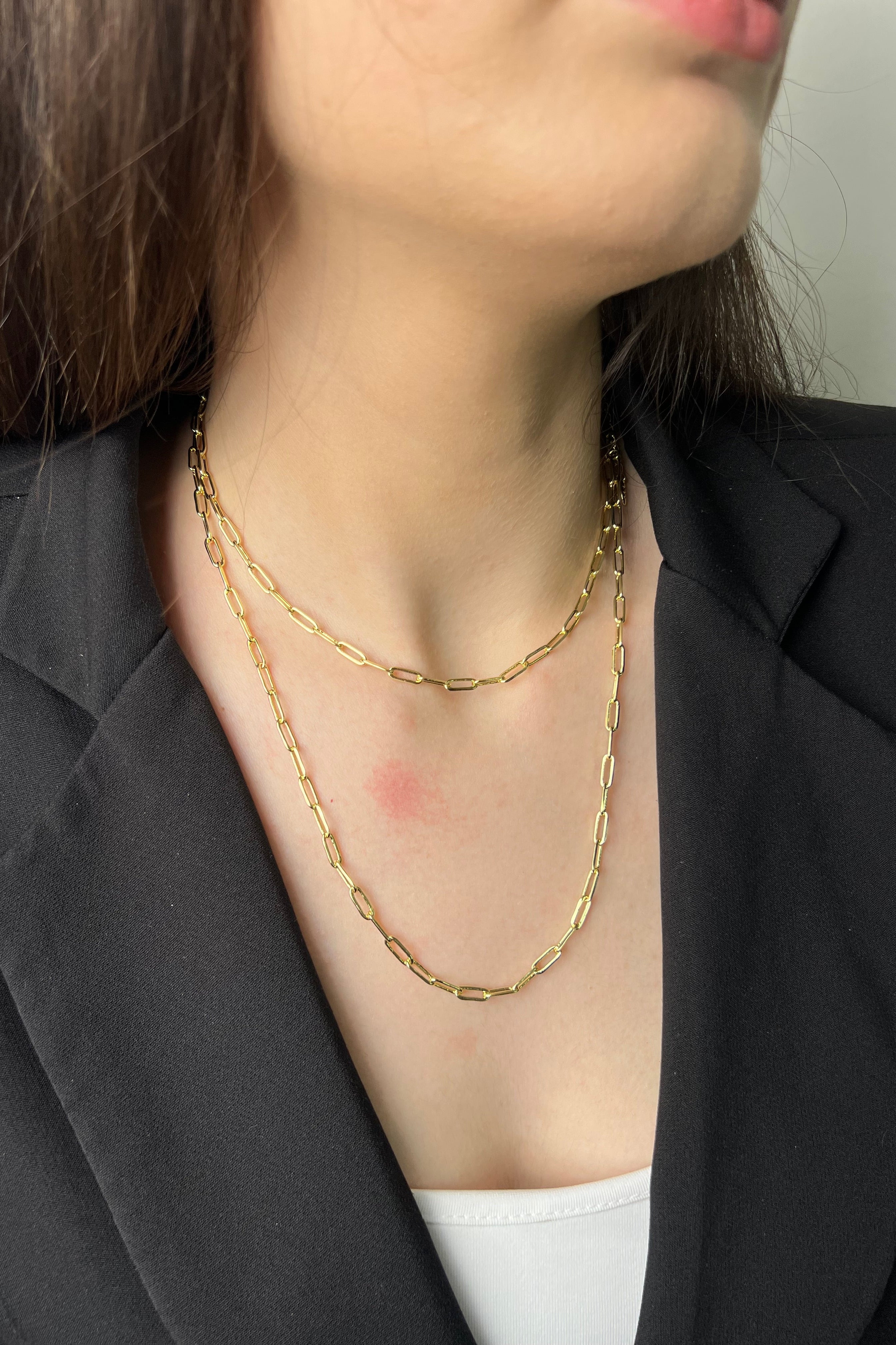 Altın Hat Duo 14K Luxe Kolye