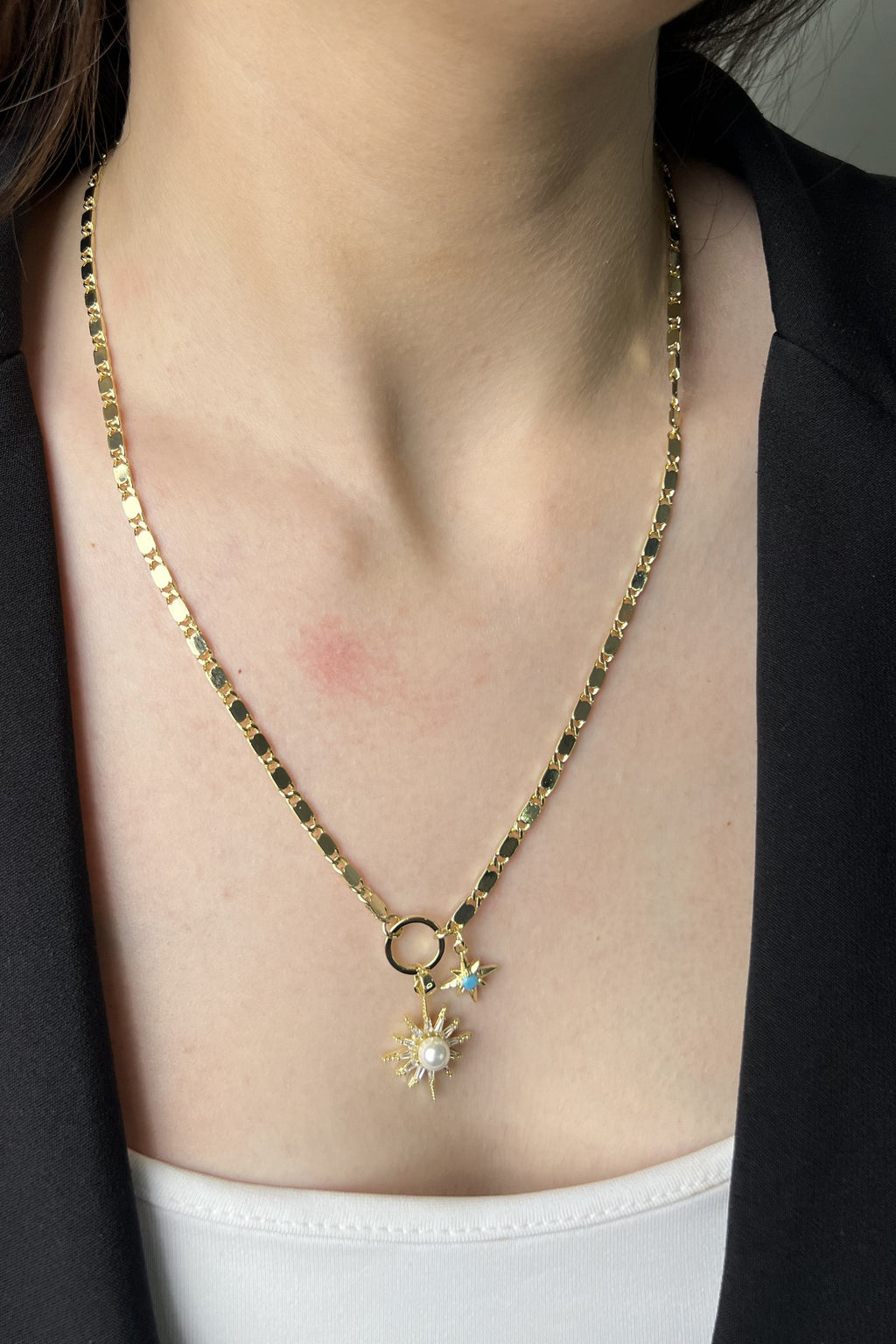 Güneş Işığı İnci 14K Luxe Kolye